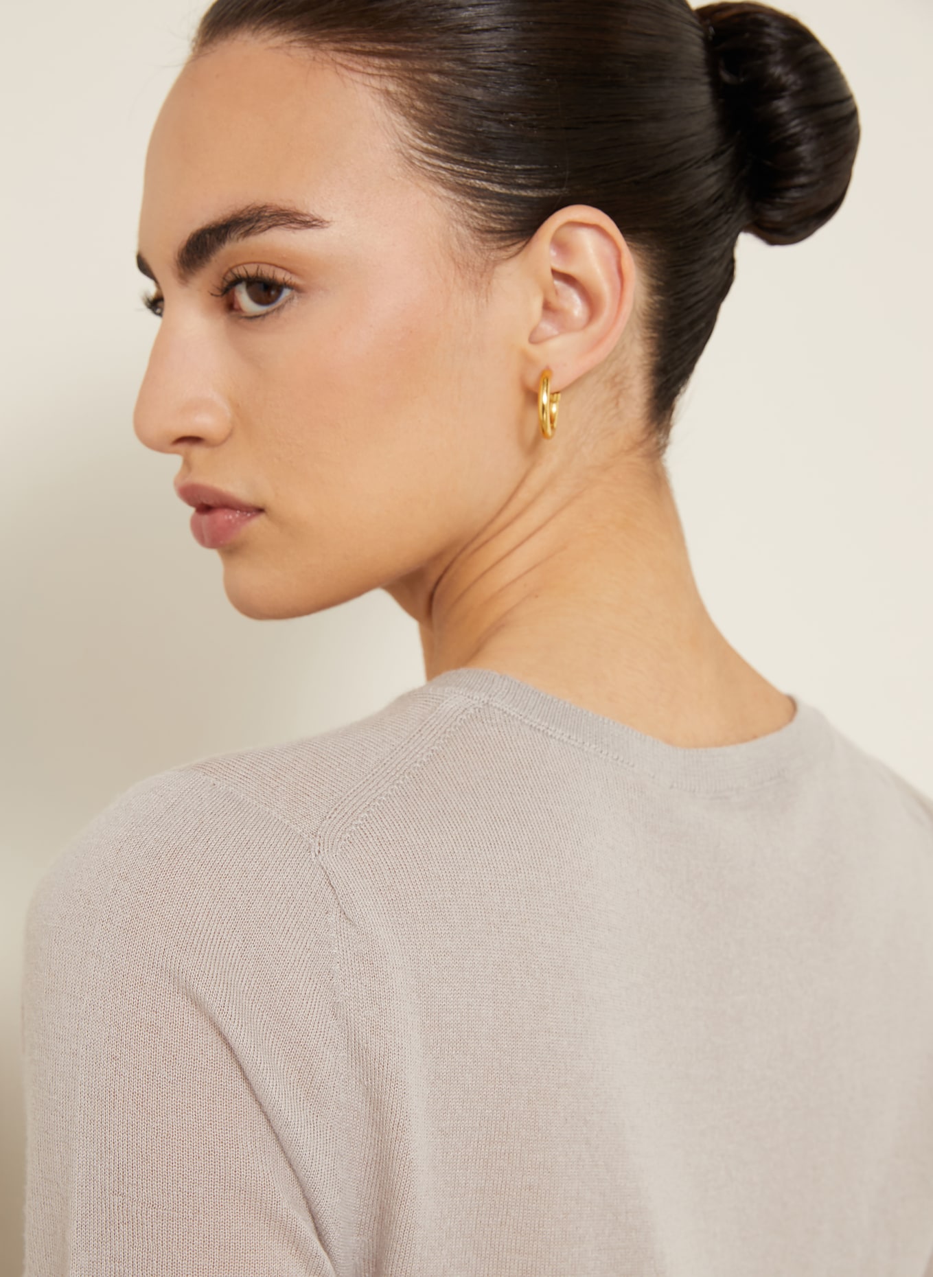 IRIS von ARNIM Strickshirt aus Cashmere: BEIGE