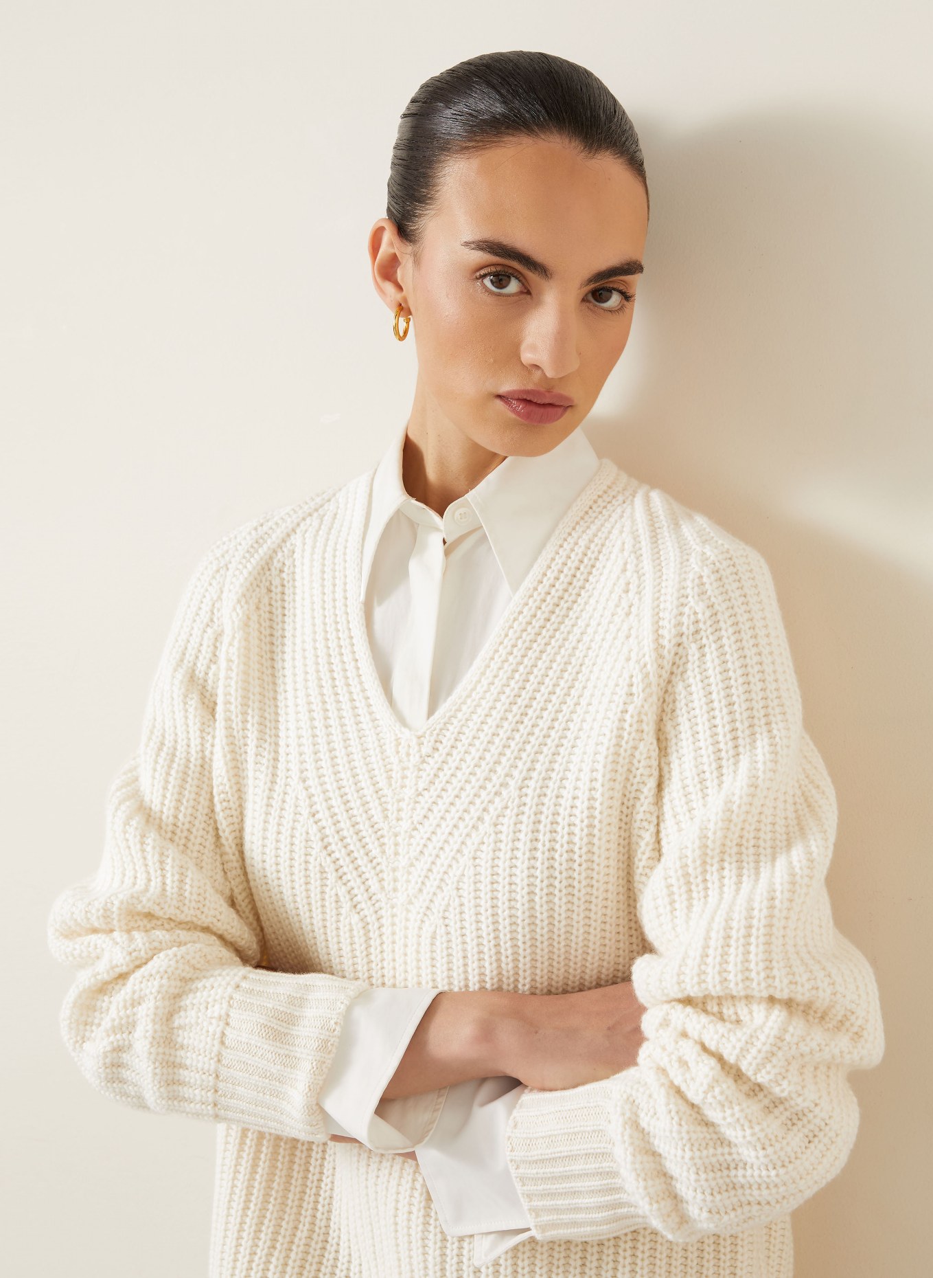 IRIS von ARNIM Cashmere-Pullover BELLADORIA: ECRU