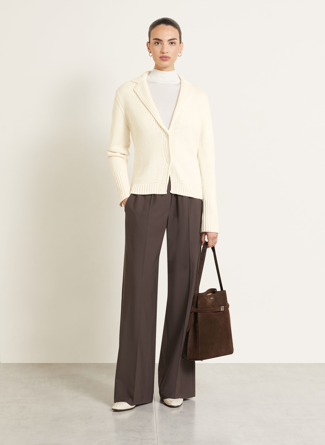 IRIS von ARNIM Strickjacke BELARITA aus Cashmere: ECRU