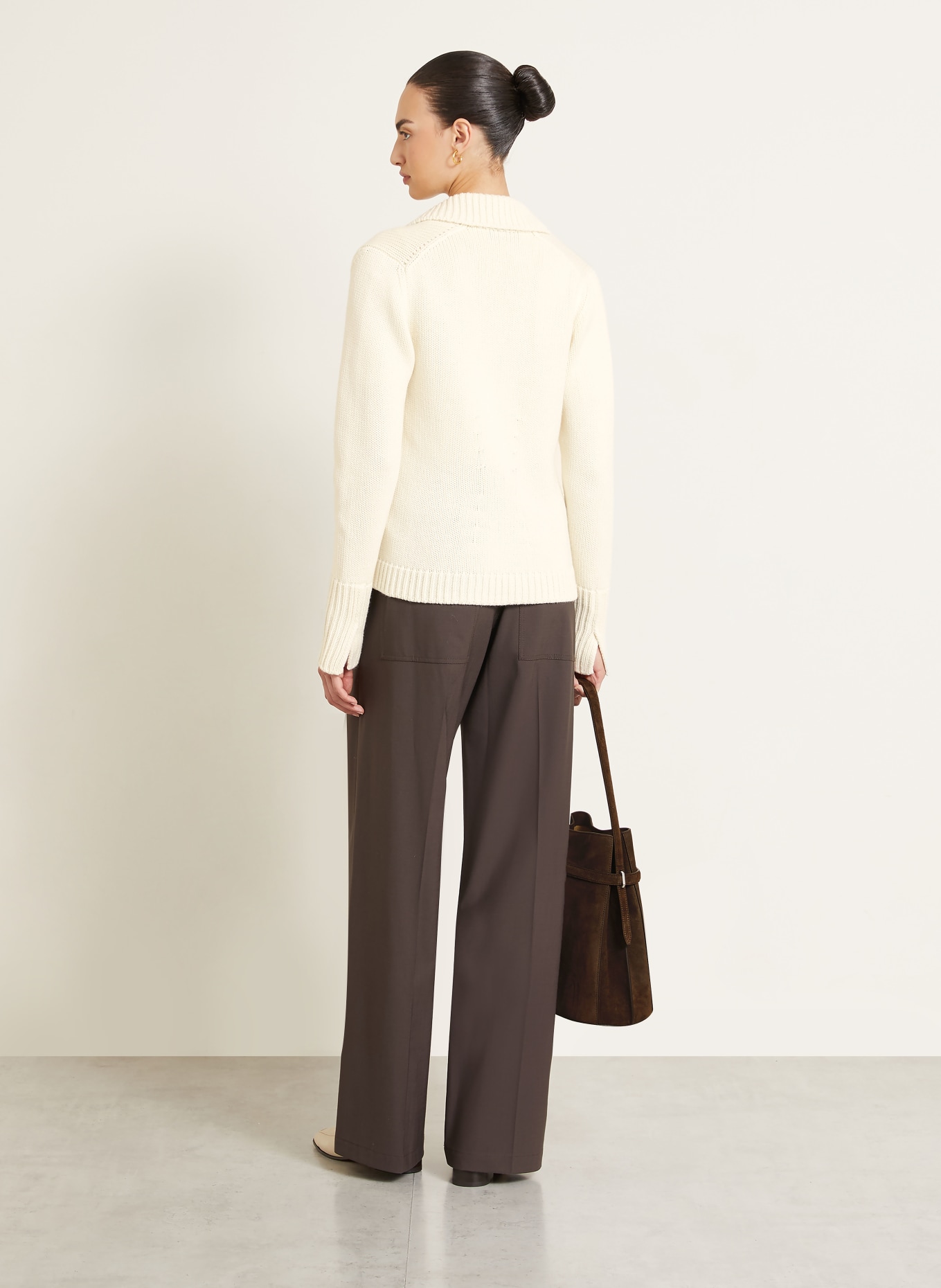 IRIS von ARNIM Strickjacke BELARITA aus Cashmere: ECRU