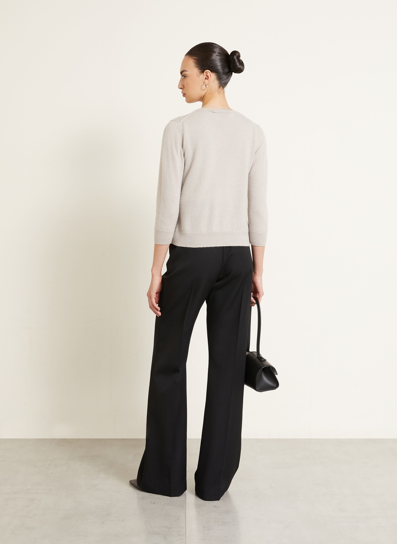 IRIS von ARNIM Set NIARA TWINSET: Strickjacke und Stricktop mit Cashmere: BEIGE