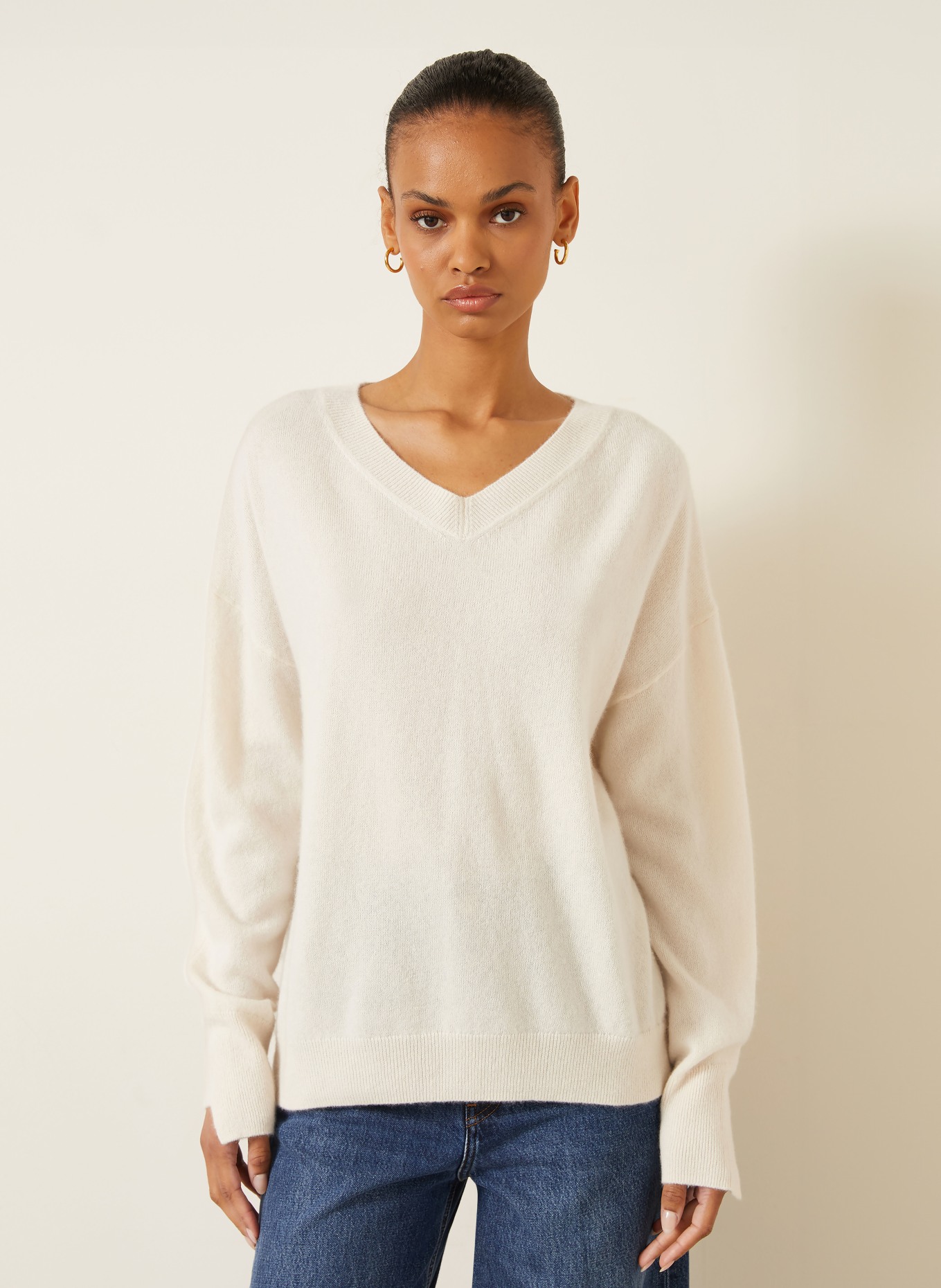 IRIS von ARNIM Pullover NAELDA mit Cashmere: ECRU