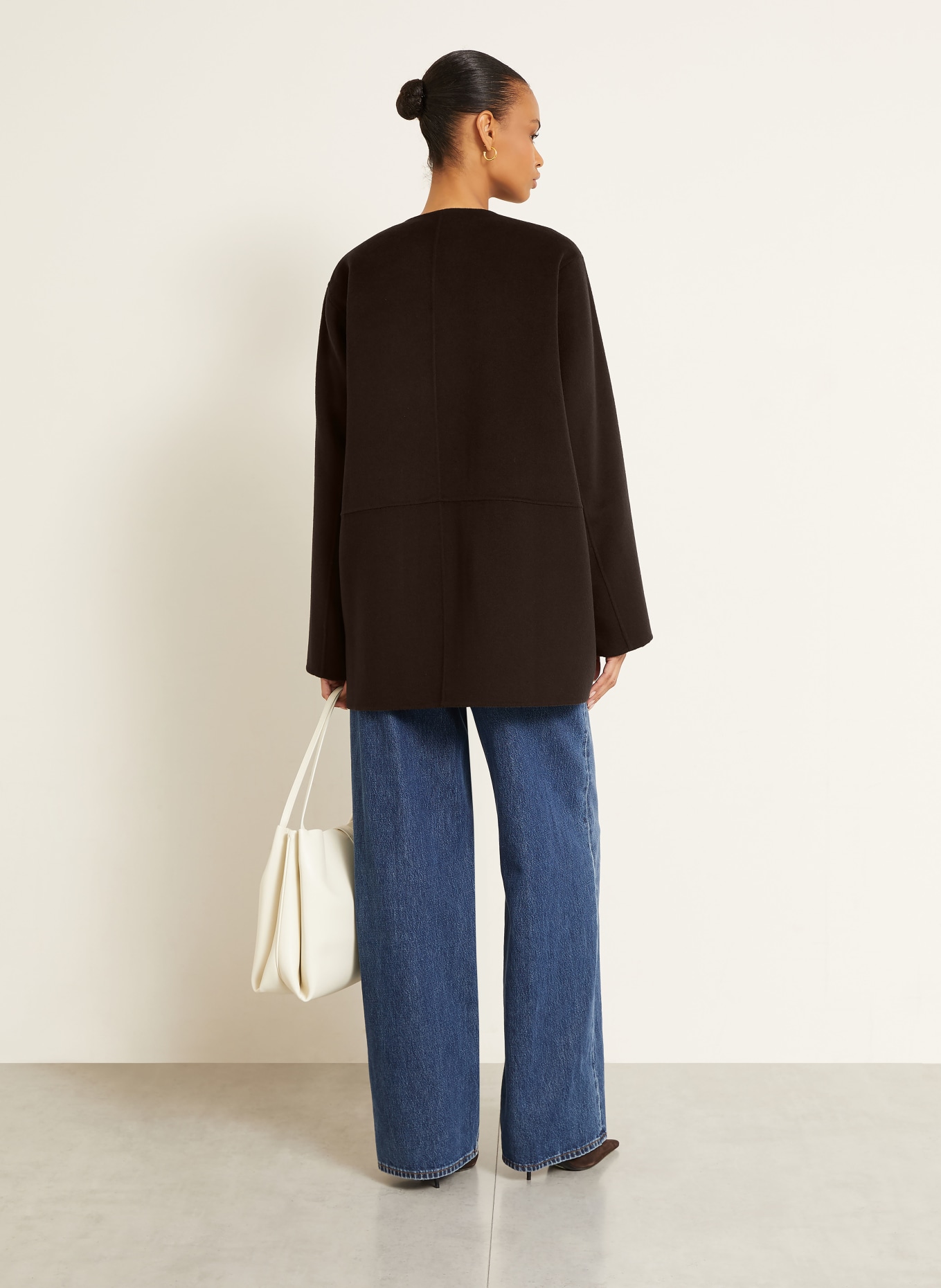 IRIS von ARNIM Mantel DELISA mit Cashmere: DUNKELBRAUN