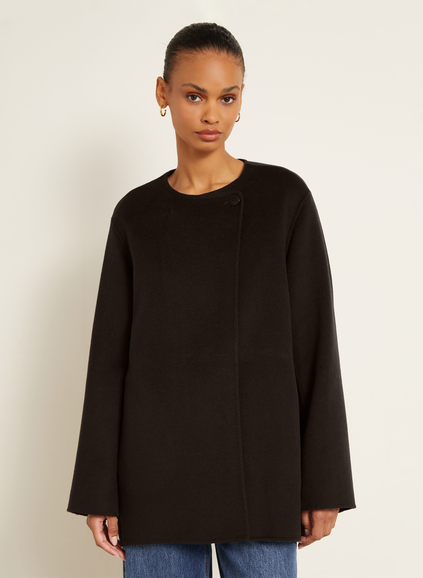 IRIS von ARNIM Mantel DELISA mit Cashmere: DUNKELBRAUN