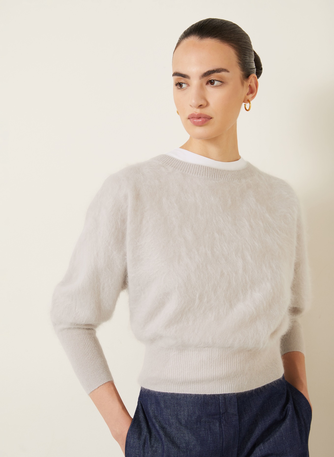 IRIS von ARNIM Cashmere-Pullover KENZIE: BEIGE