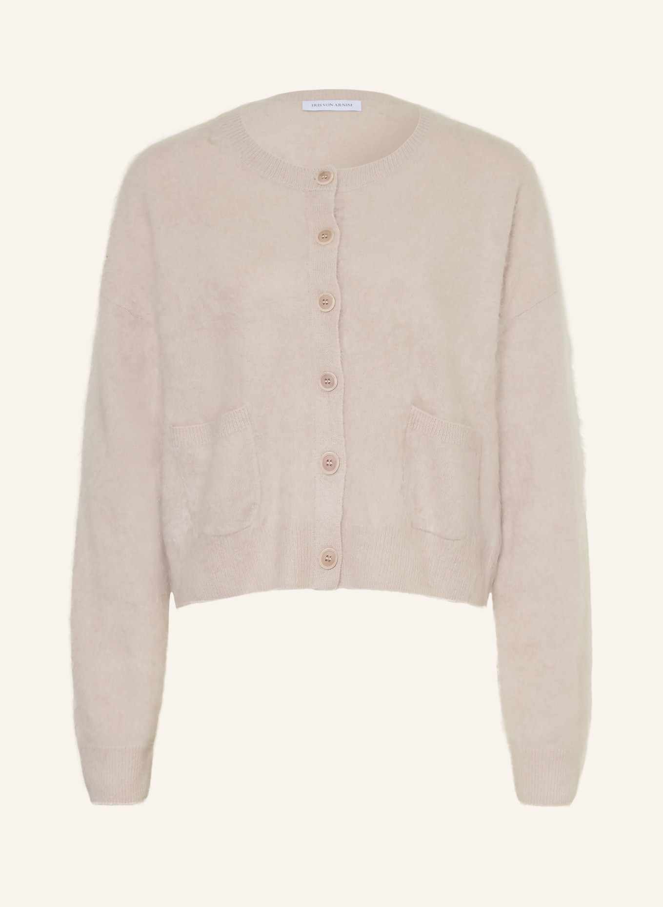 IRIS von ARNIM Strickjacke MINA aus Cashmere: BEIGE