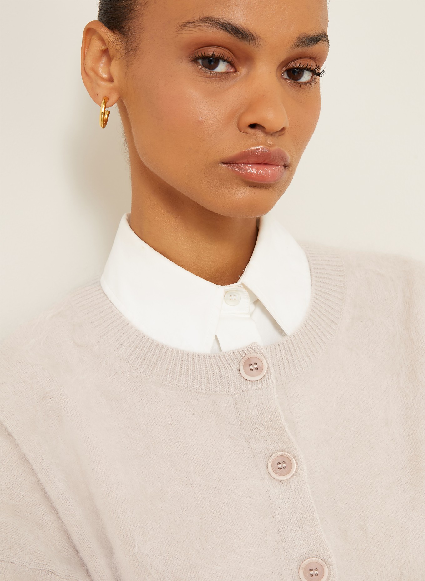 IRIS von ARNIM Strickjacke MINA aus Cashmere: BEIGE
