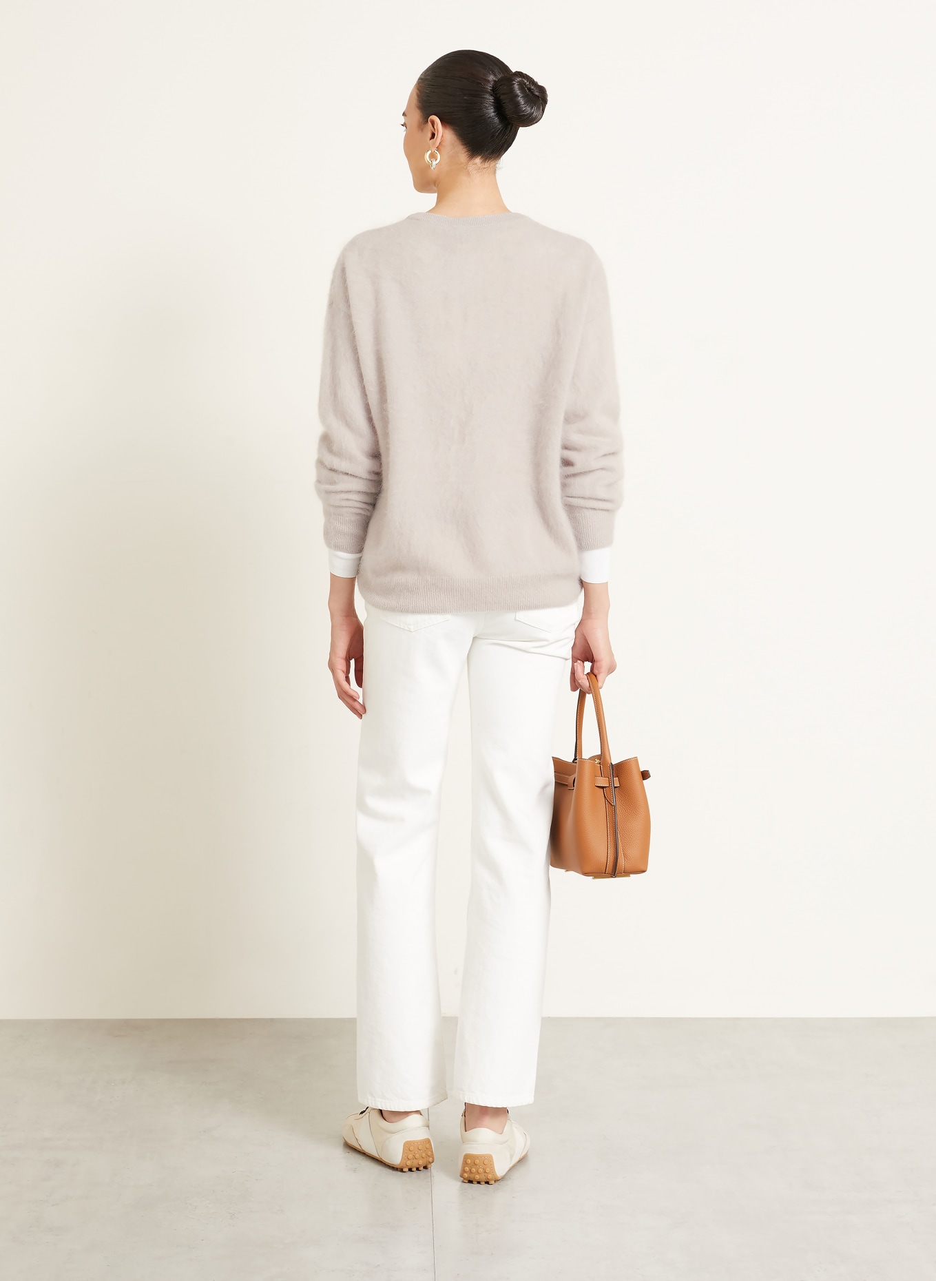 IRIS von ARNIM Cashmere-Pullover 5TH AVENUE: BEIGE / ECRU