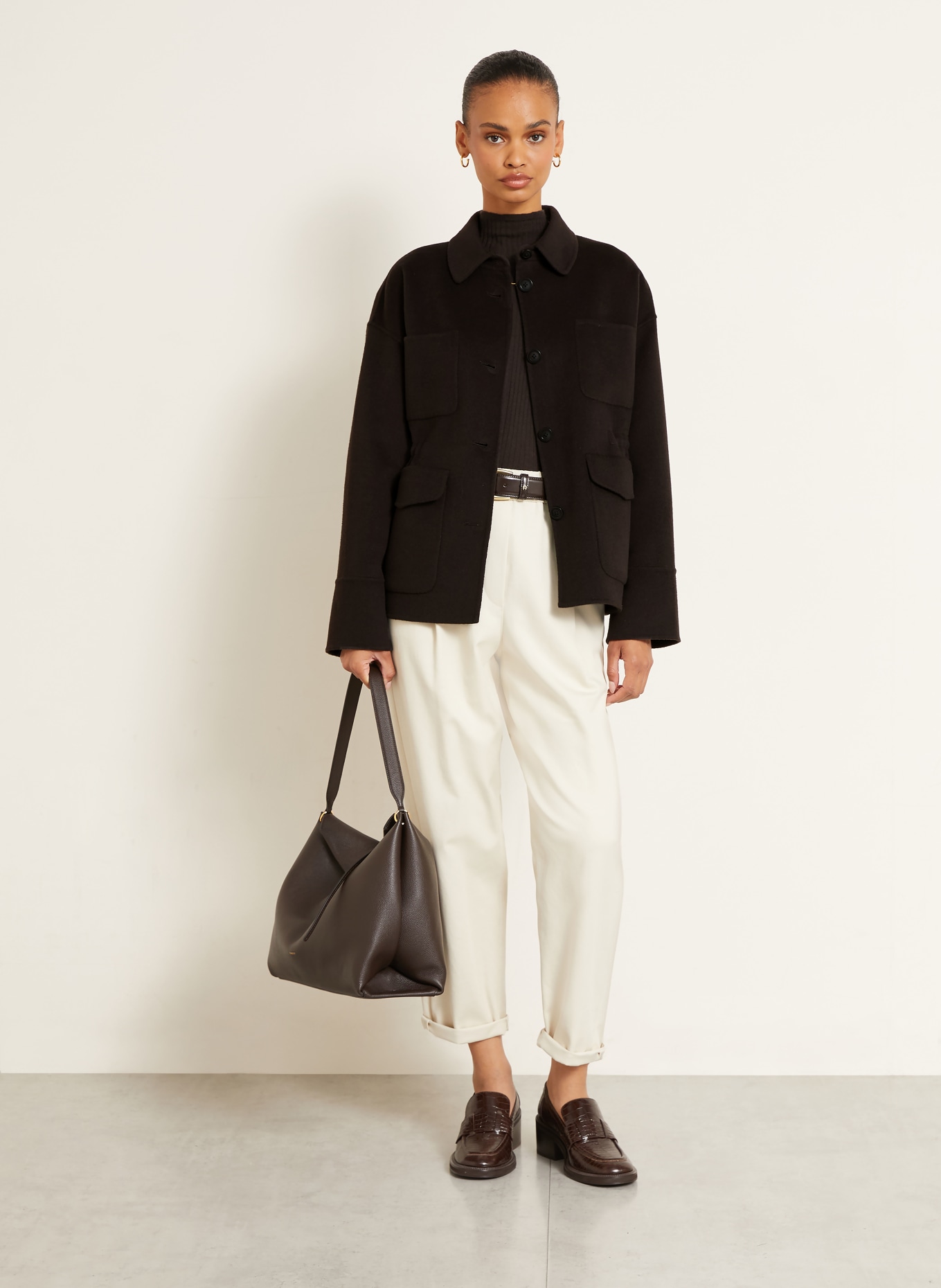 IRIS von ARNIM DANESSA jacket with cashmere: BLACK
