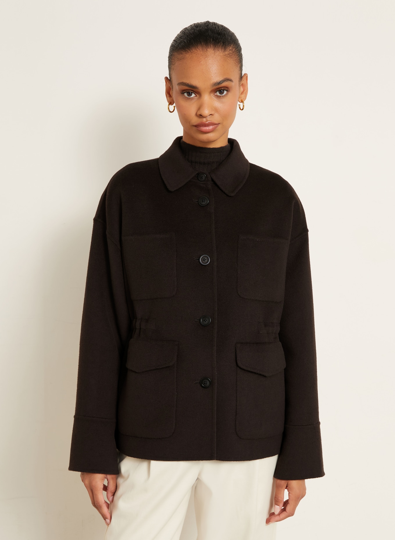 IRIS von ARNIM DANESSA jacket with cashmere: BLACK