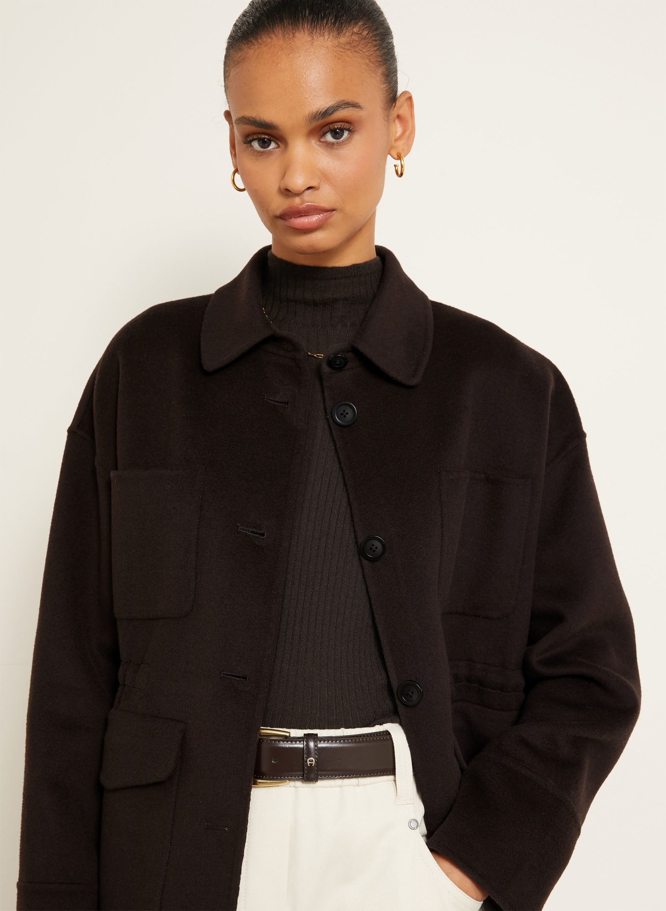 IRIS von ARNIM DANESSA jacket with cashmere: BLACK