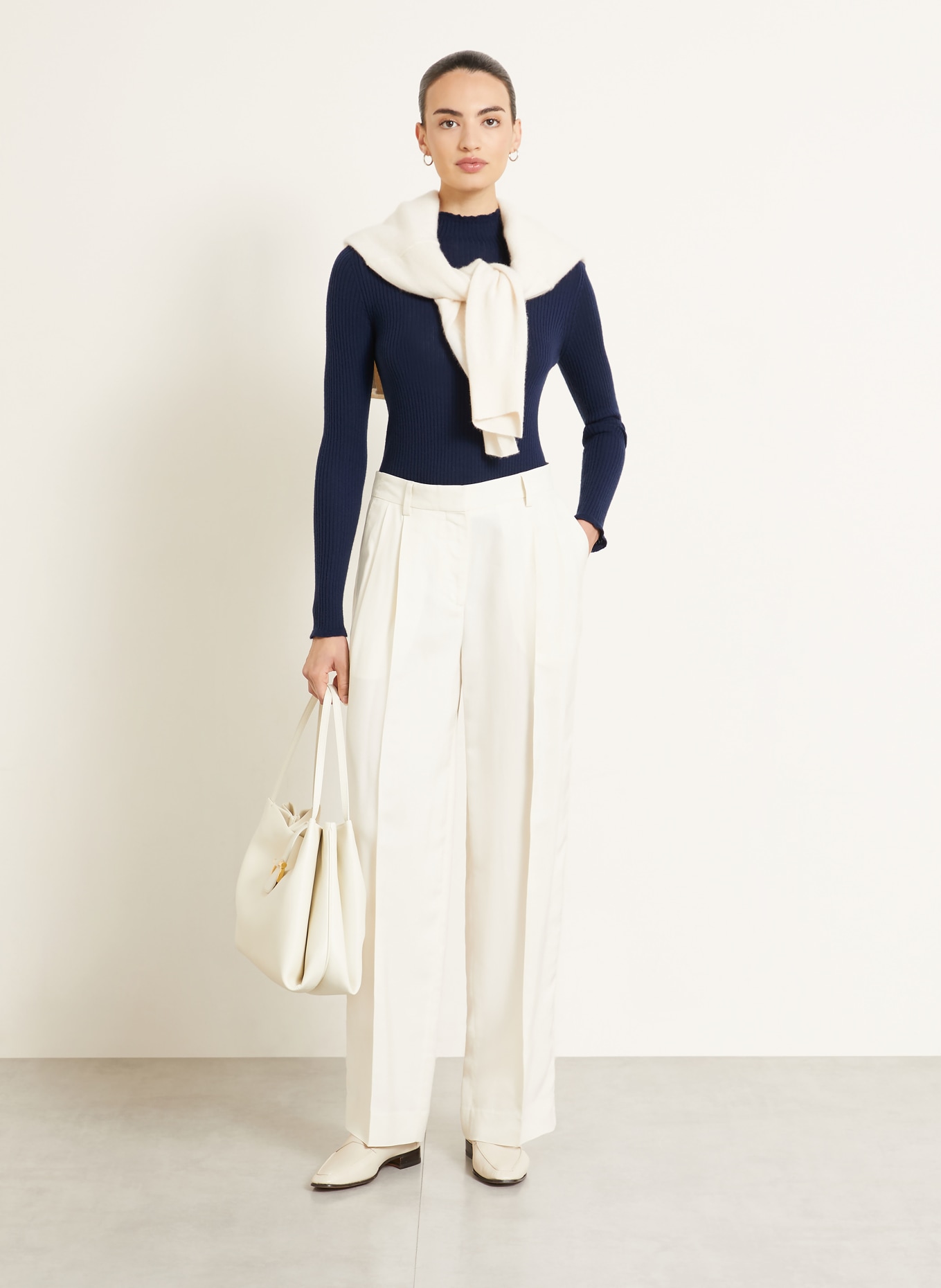 IRIS von ARNIM Cashmere-Pullover LEANOR: DUNKELBLAU