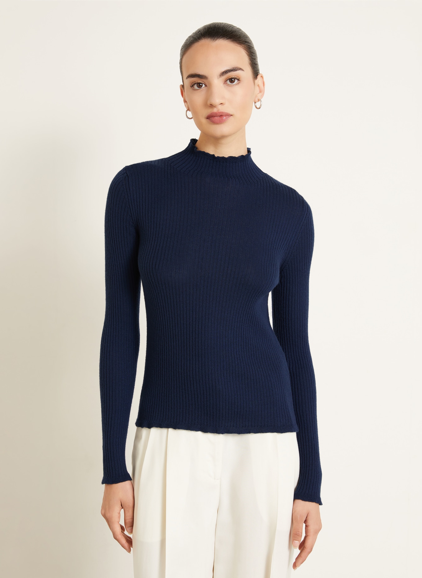 IRIS von ARNIM Cashmere-Pullover LEANOR: DUNKELBLAU