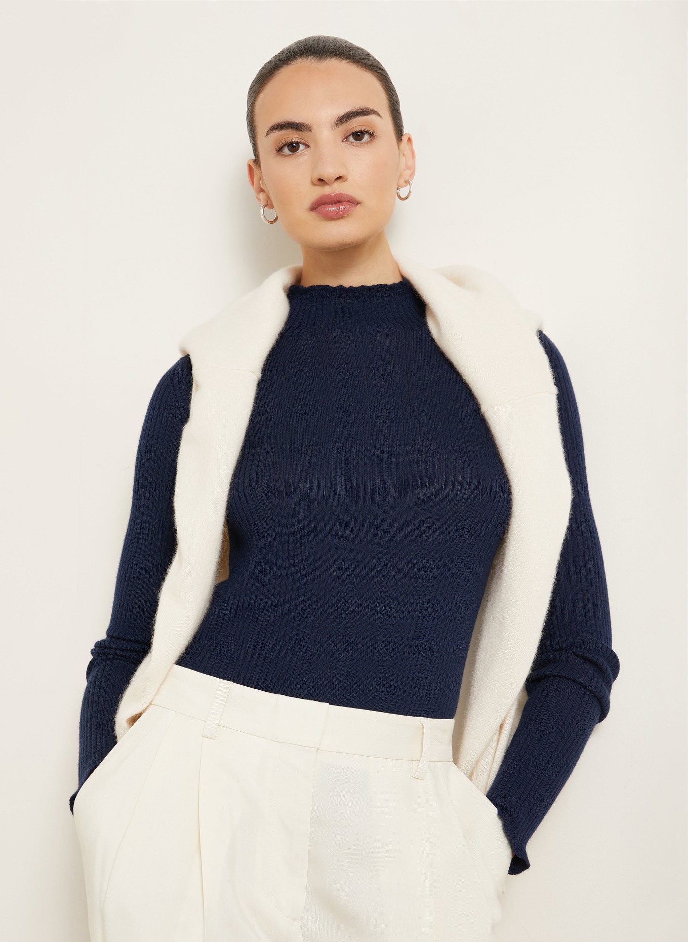 IRIS von ARNIM Cashmere-Pullover LEANOR: DUNKELBLAU