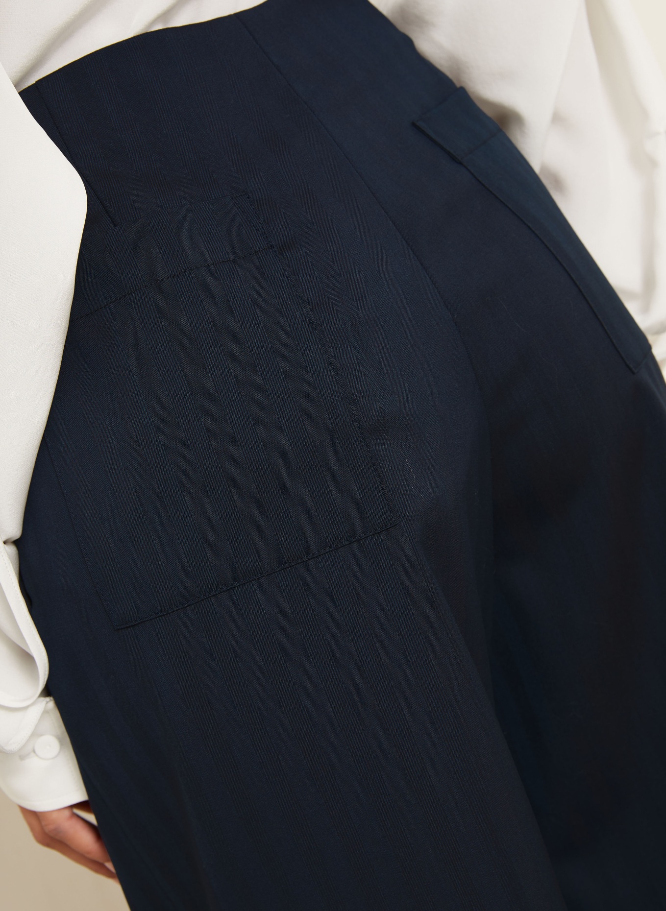IRIS von ARNIM VISTA wide-leg trousers: DARK BLUE