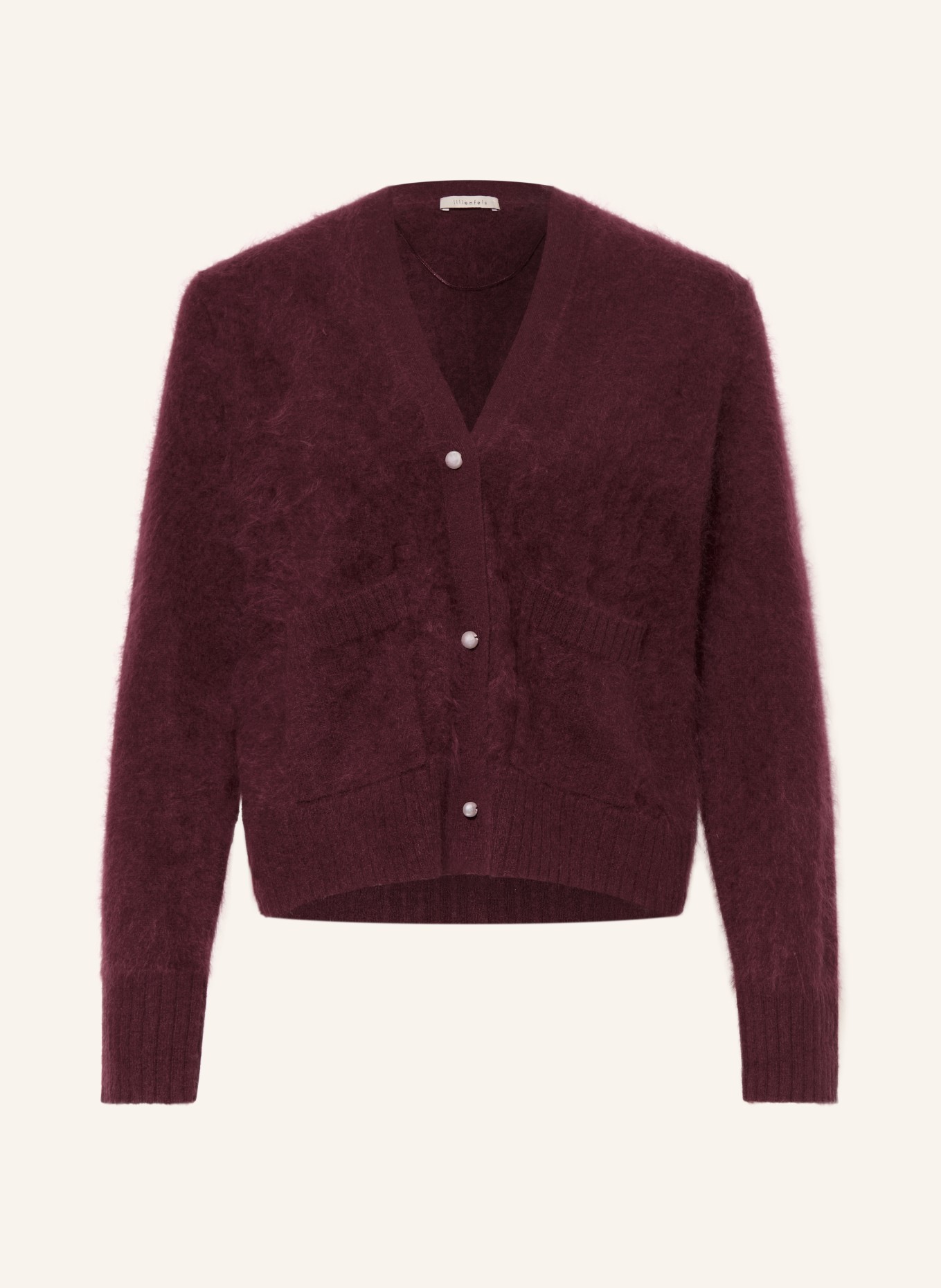 lilienfels Cashmere cardigan: DARK RED