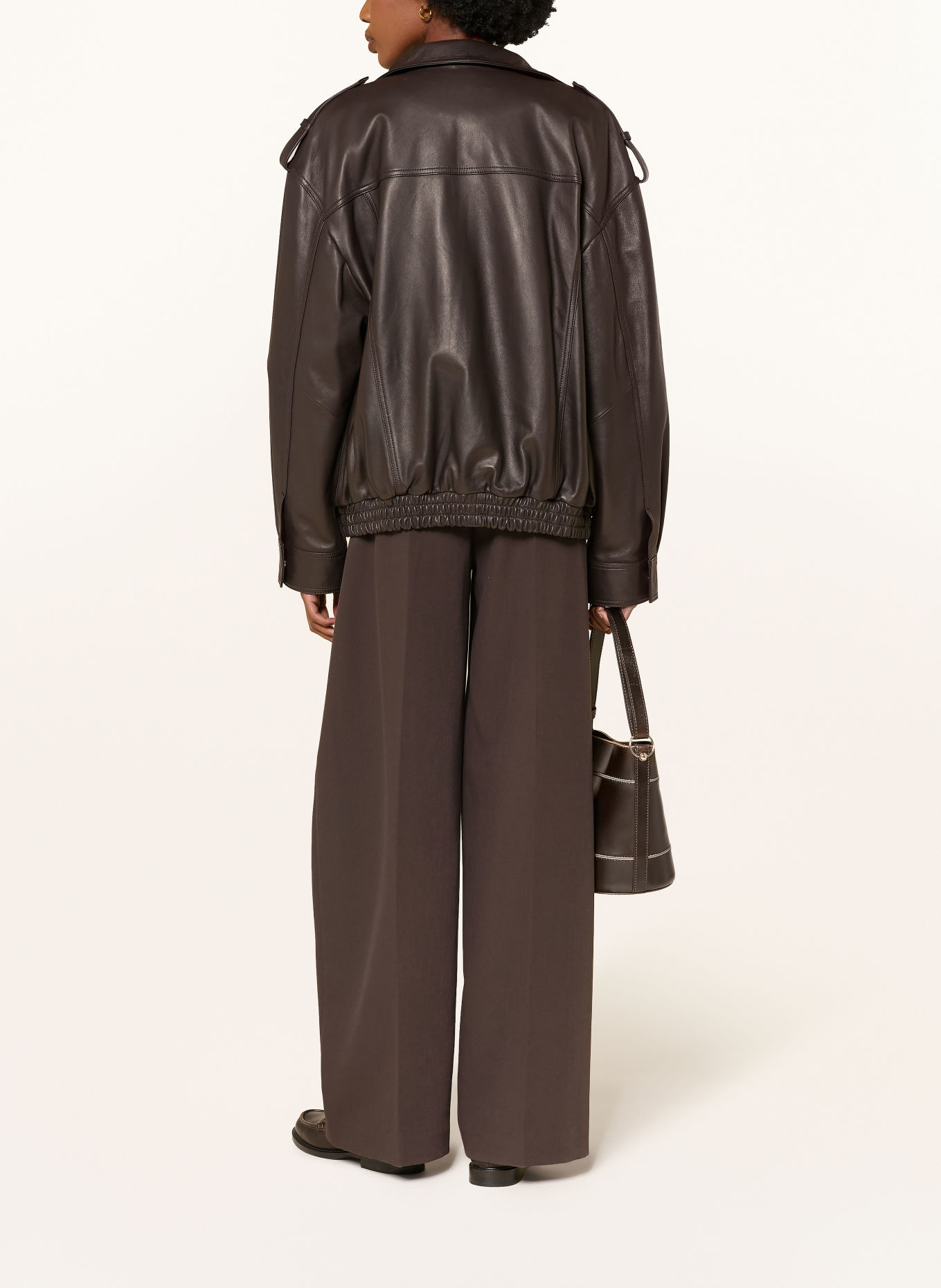MRS & HUGS Broek: MARRON FONCÉ