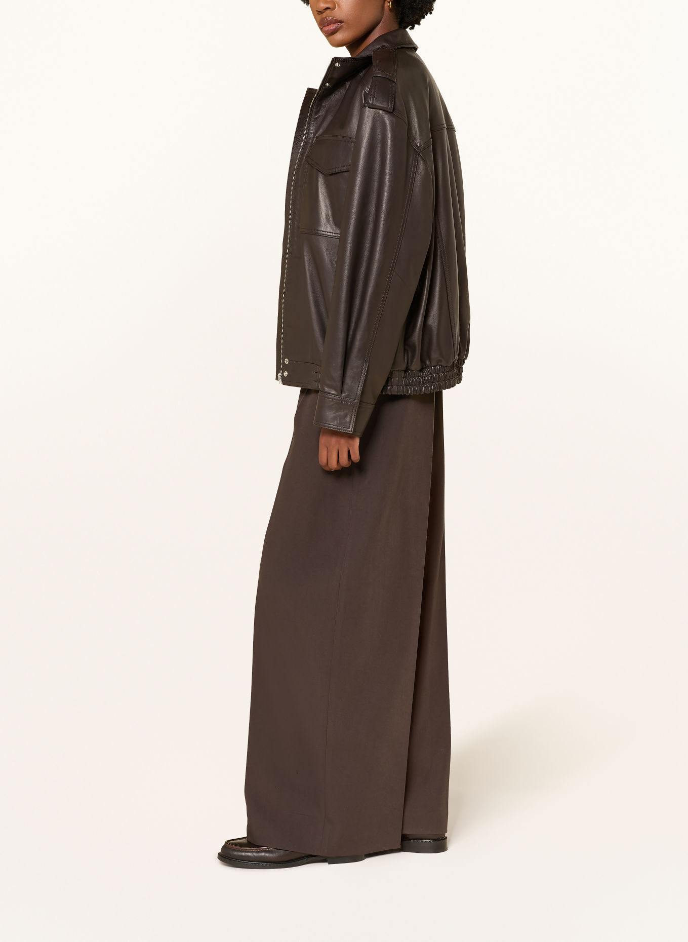 MRS & HUGS Broek: MARRON FONCÉ