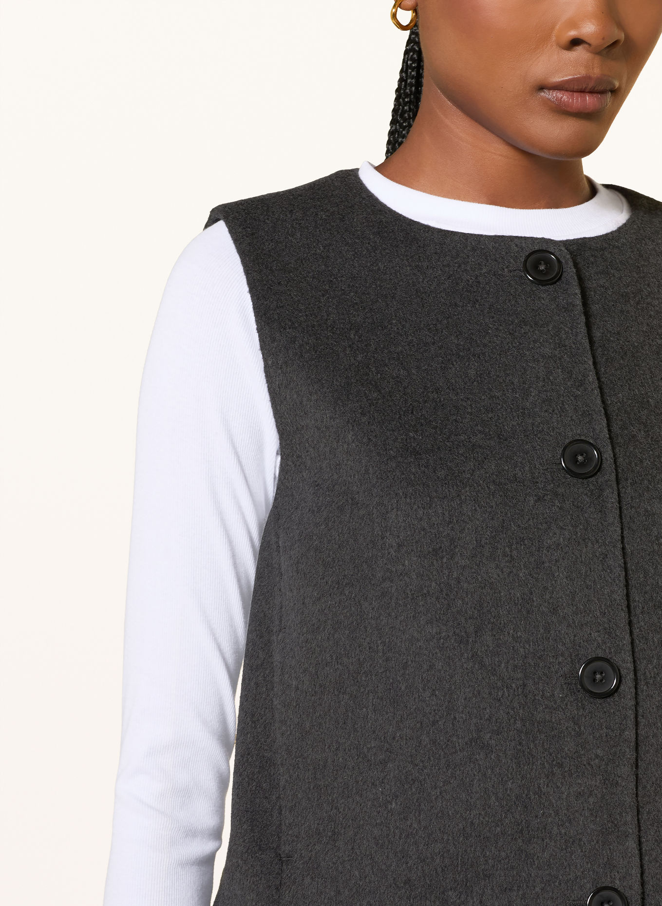MRS & HUGS Vest: DARK GRAY