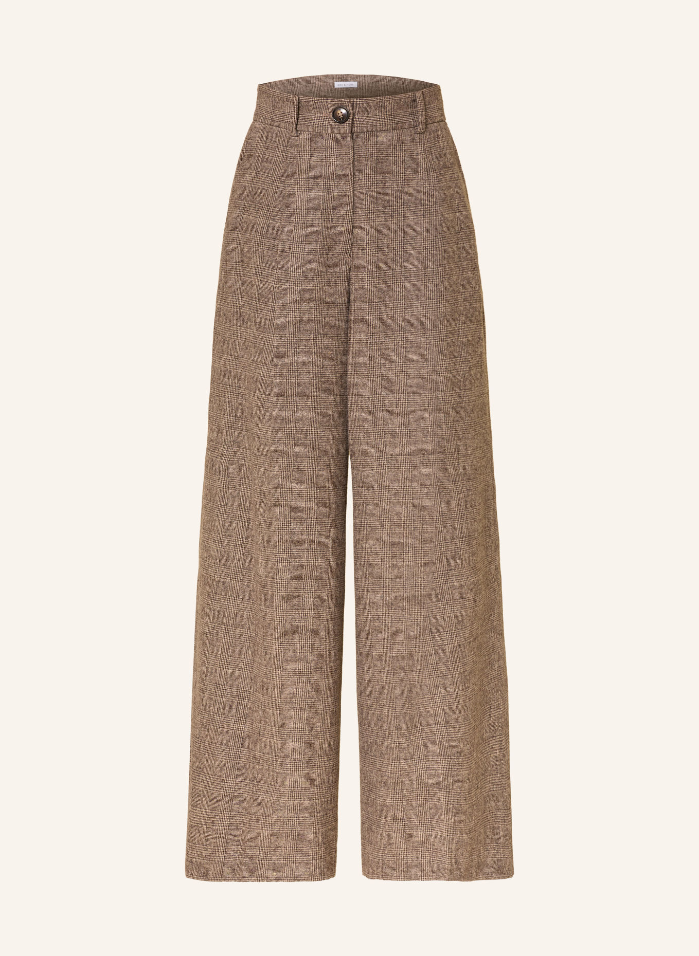 MRS & HUGS Marlene pants: DARK BROWN / LIGHT BROWN