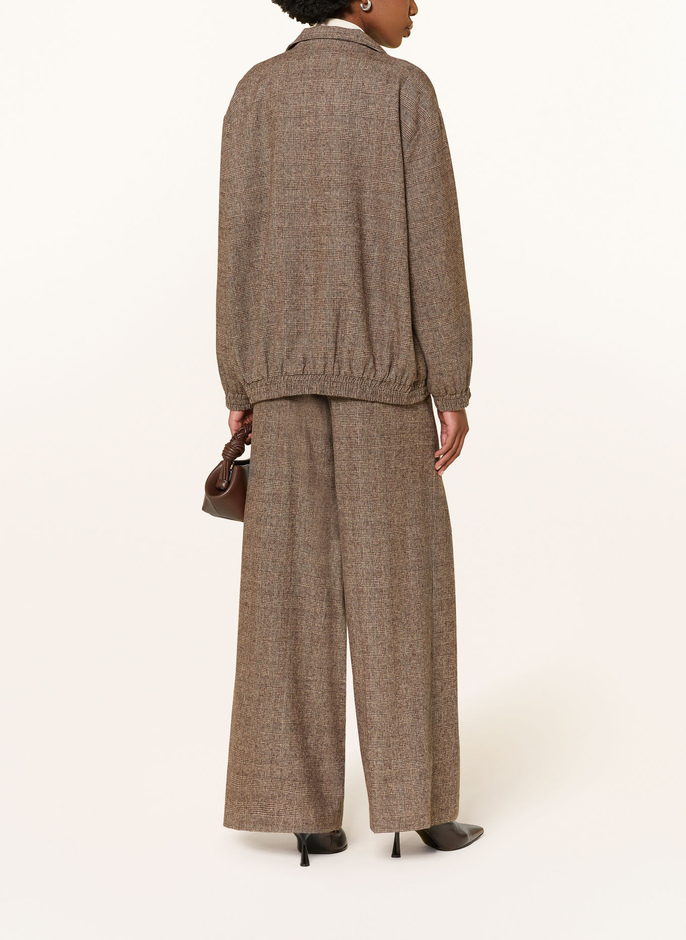 MRS & HUGS Marlene pants: DARK BROWN / LIGHT BROWN