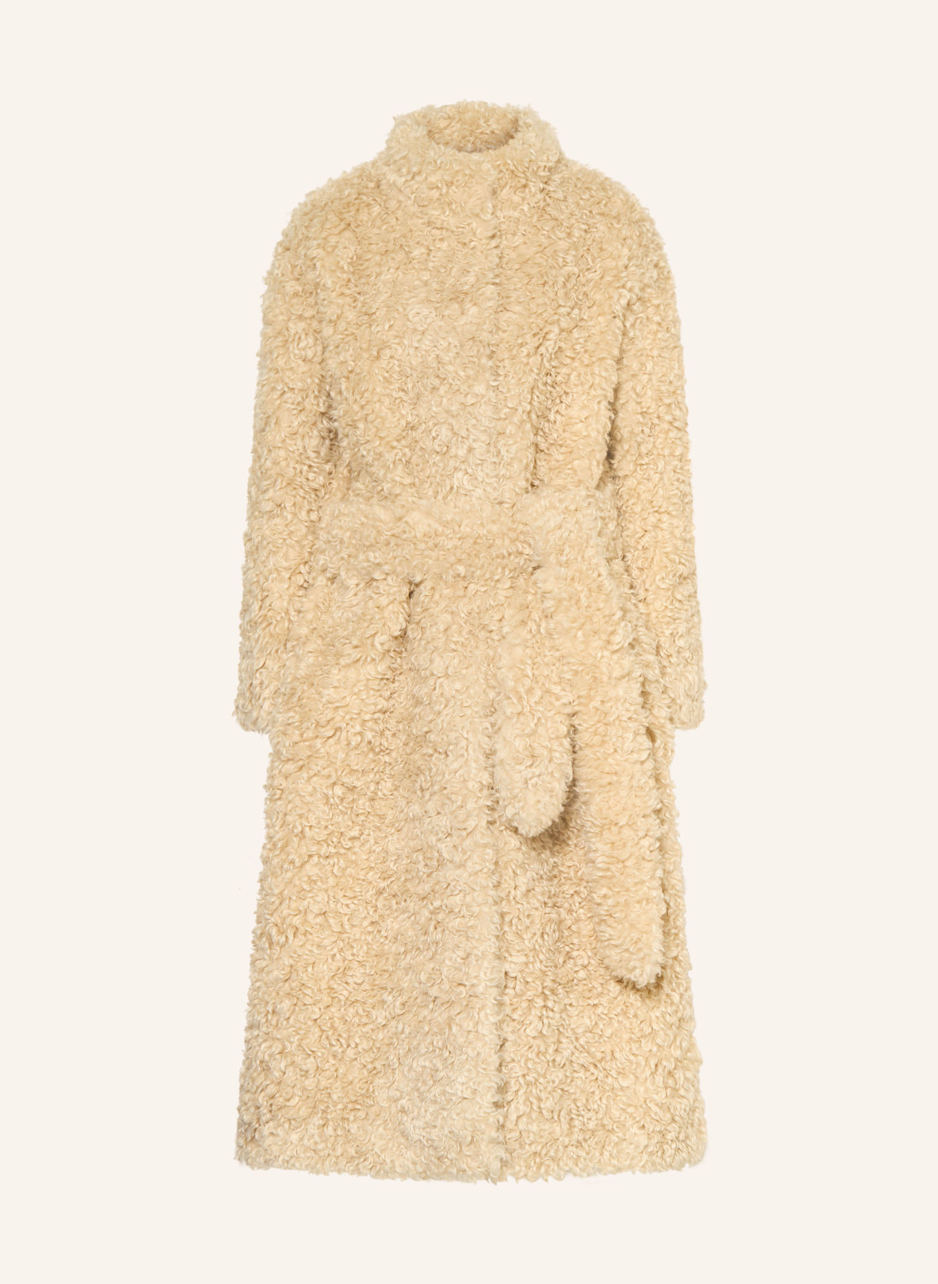 MRS & HUGS Manteau en fourrure synthétique: BEIGE