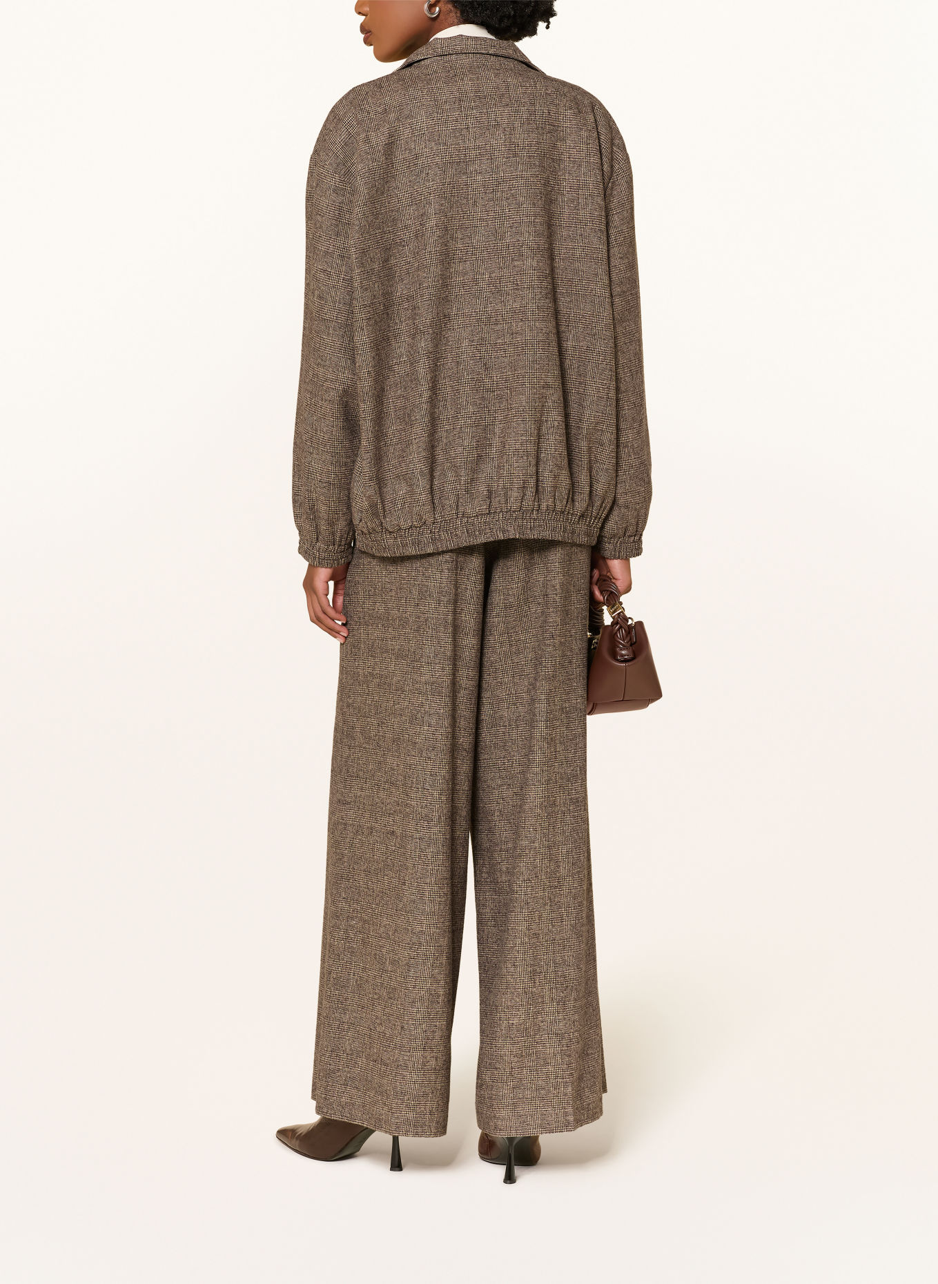 MRS & HUGS Bomb jacket: DARK BROWN / BEIGE
