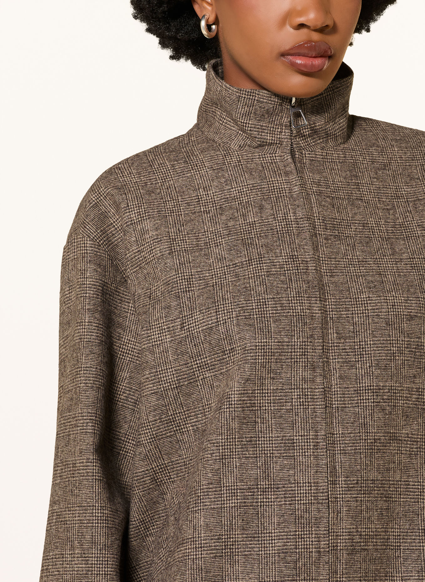 MRS & HUGS Bomb jacket: DARK BROWN / BEIGE