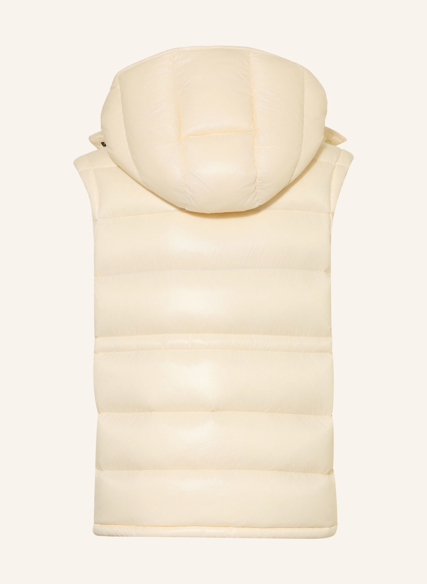 MONCLER enfant Daunenweste ANIA mit abnehmbarer Kapuze: ECRU