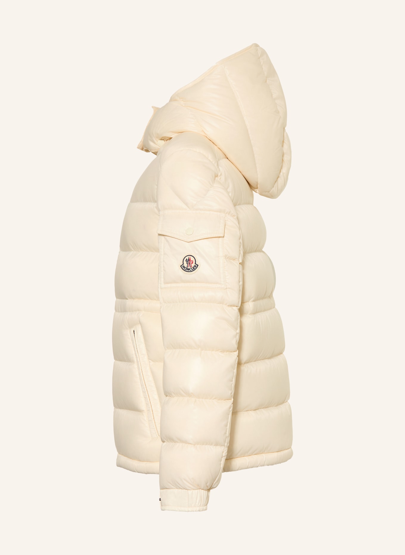 MONCLER enfant Péřové bundy MAIRE s odnímatelnou kapucí: REŽNÁ