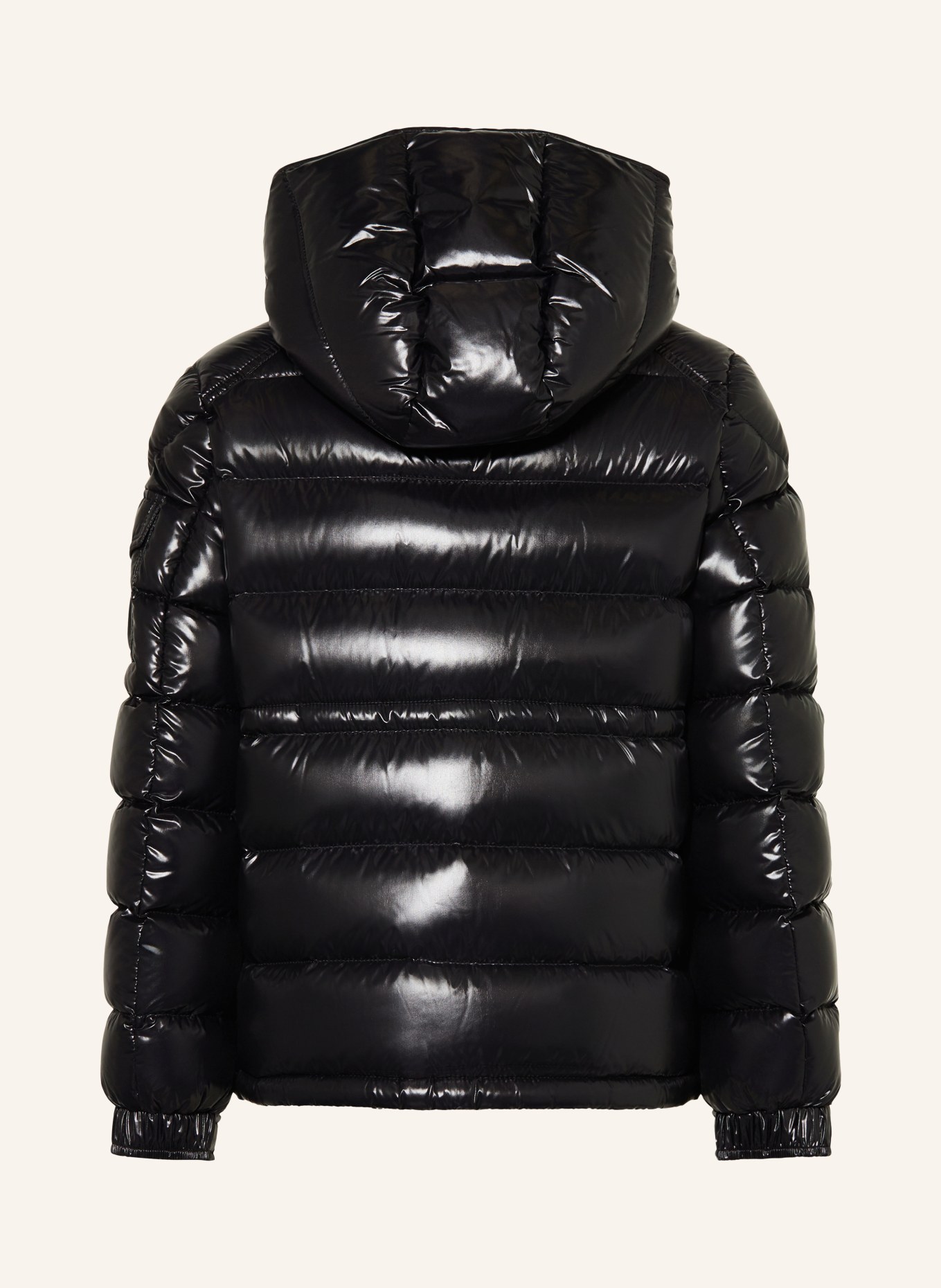 MONCLER enfant Péřové bundy MAIRE s odnímatelnou kapucí: ČERNÁ