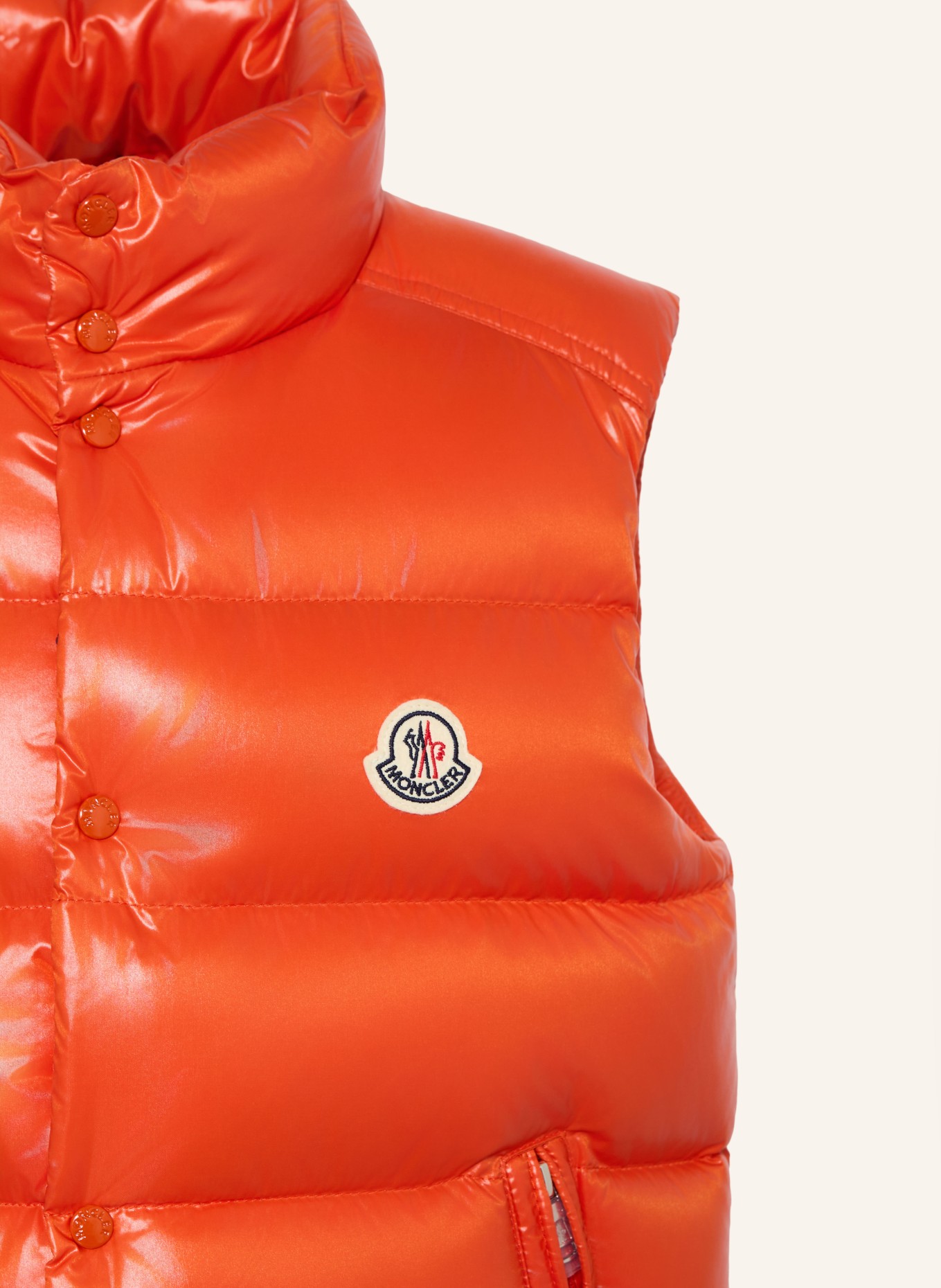 MONCLER enfant Péřová vesta: ORANŽOVÁ