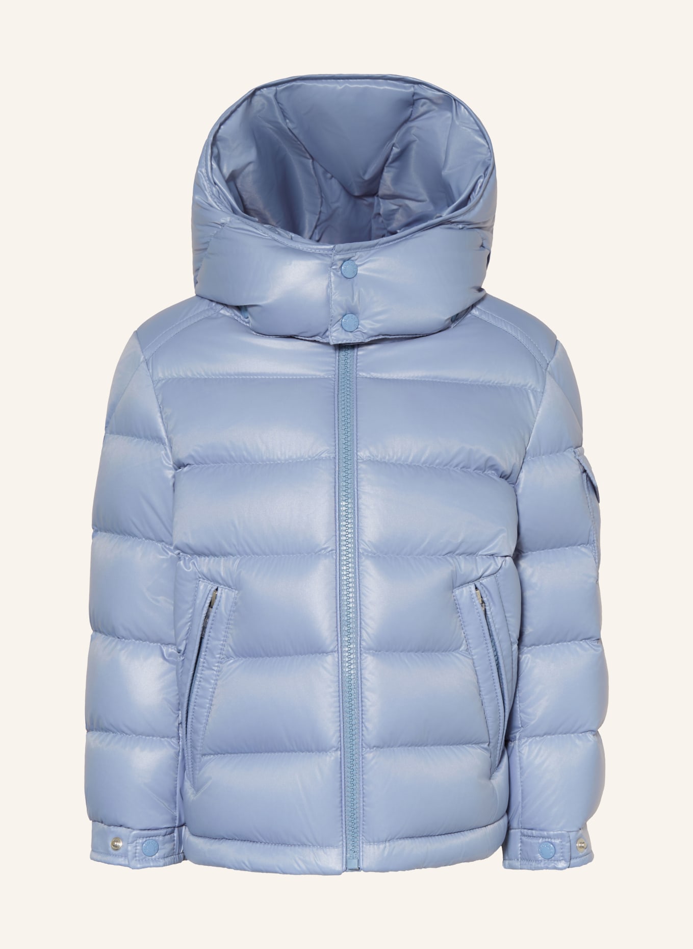 MONCLER enfant Daunenjacke NEW MAYA mit abnehmbarer Kapuze: HELLBLAU