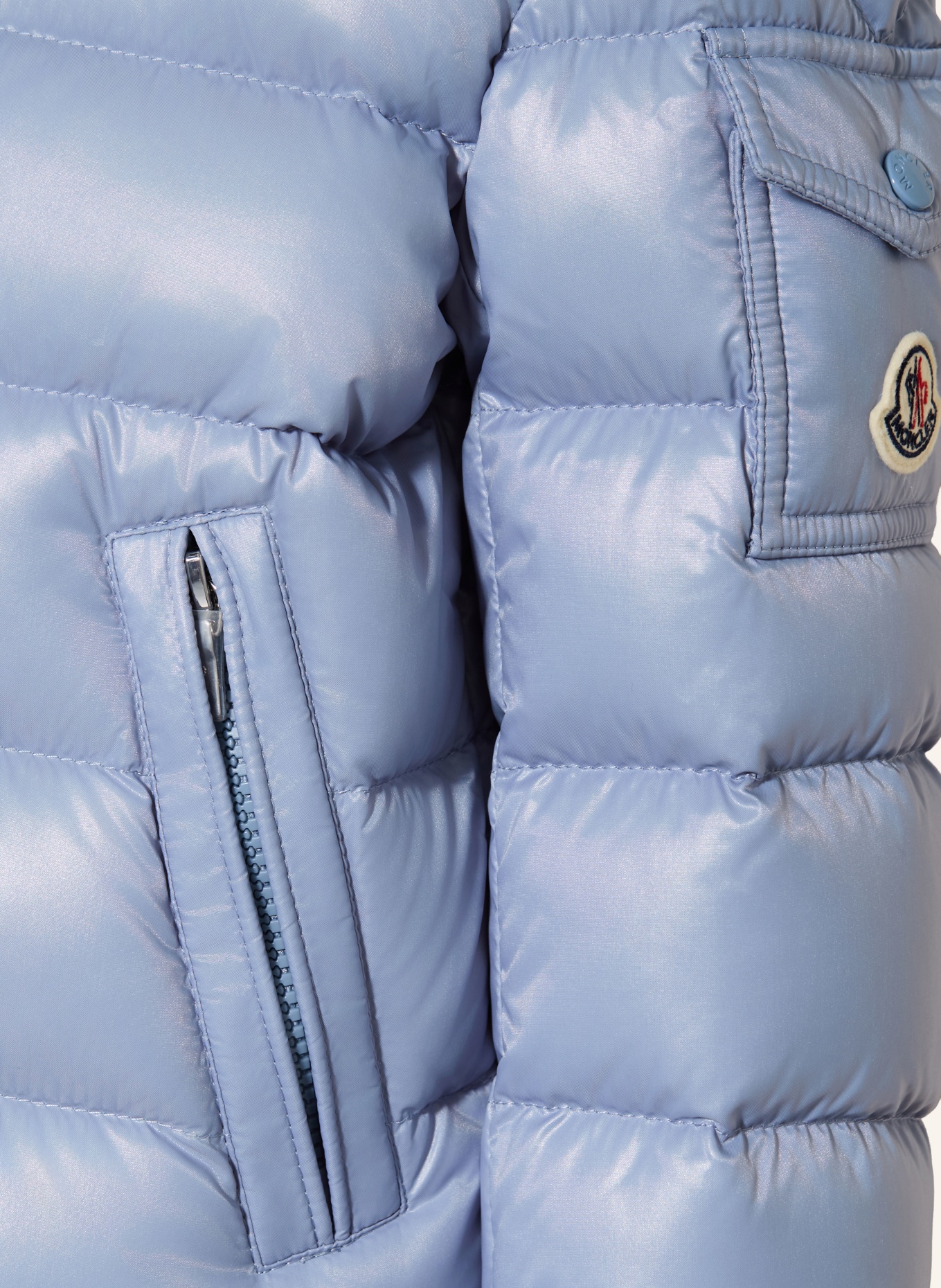 MONCLER enfant Daunenjacke NEW MAYA mit abnehmbarer Kapuze: HELLBLAU