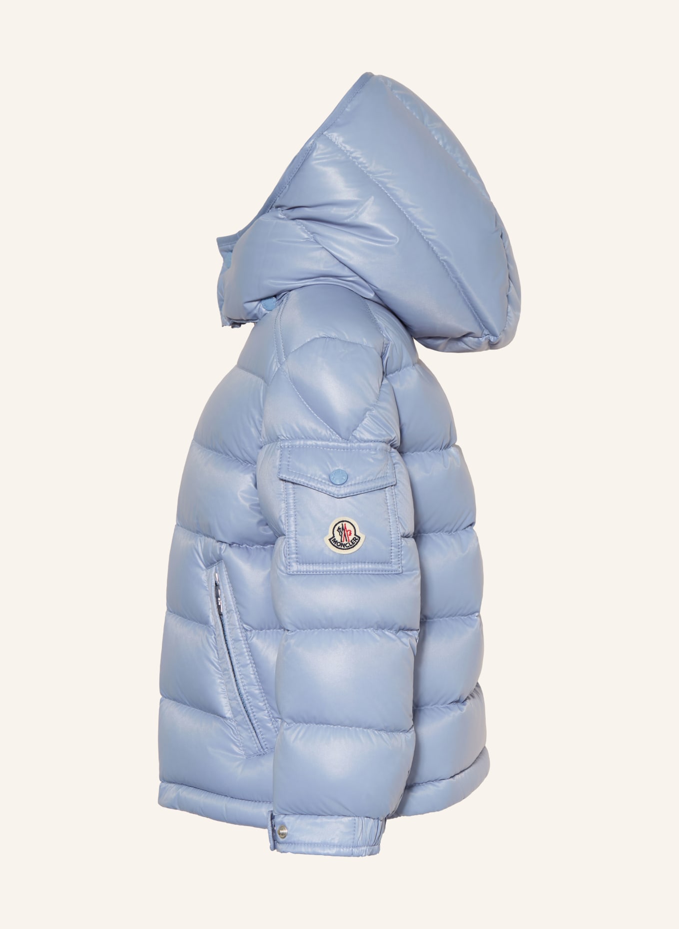 MONCLER enfant Daunenjacke NEW MAYA mit abnehmbarer Kapuze: HELLBLAU