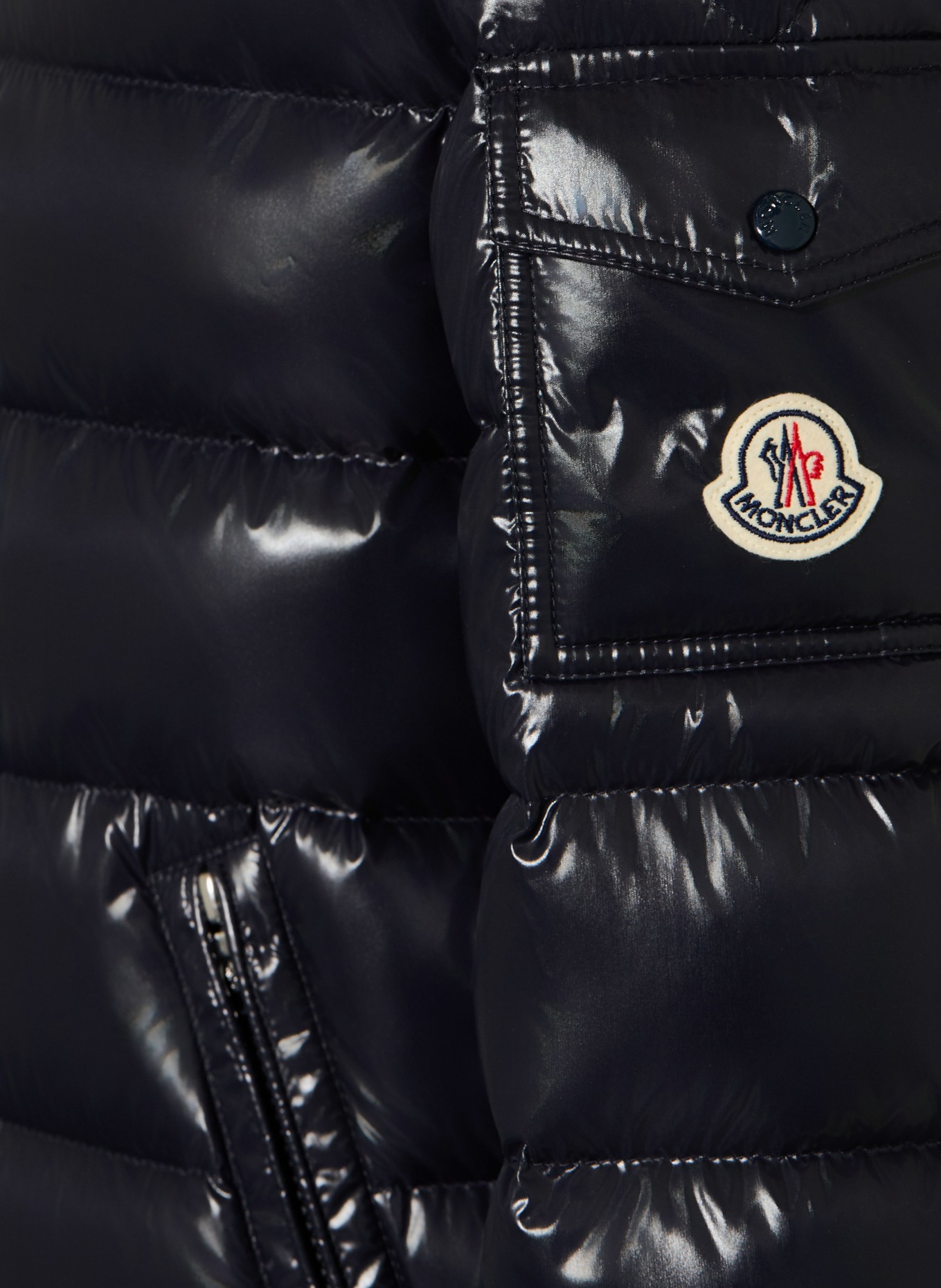MONCLER enfant Péřové bundy NEW MAYA s odnímatelnou kapucí: TMAVĚ MODRÁ