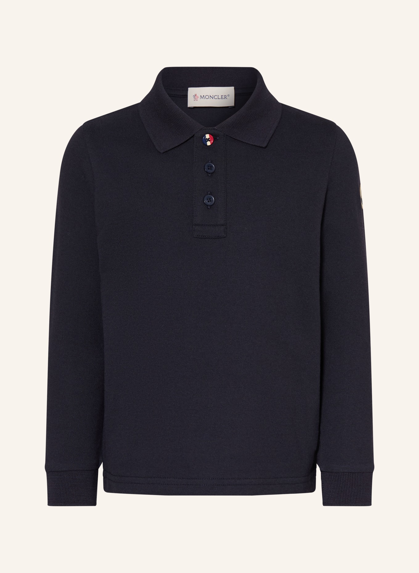 MONCLER enfant Koszulka polo Piqué: GRANATOWY