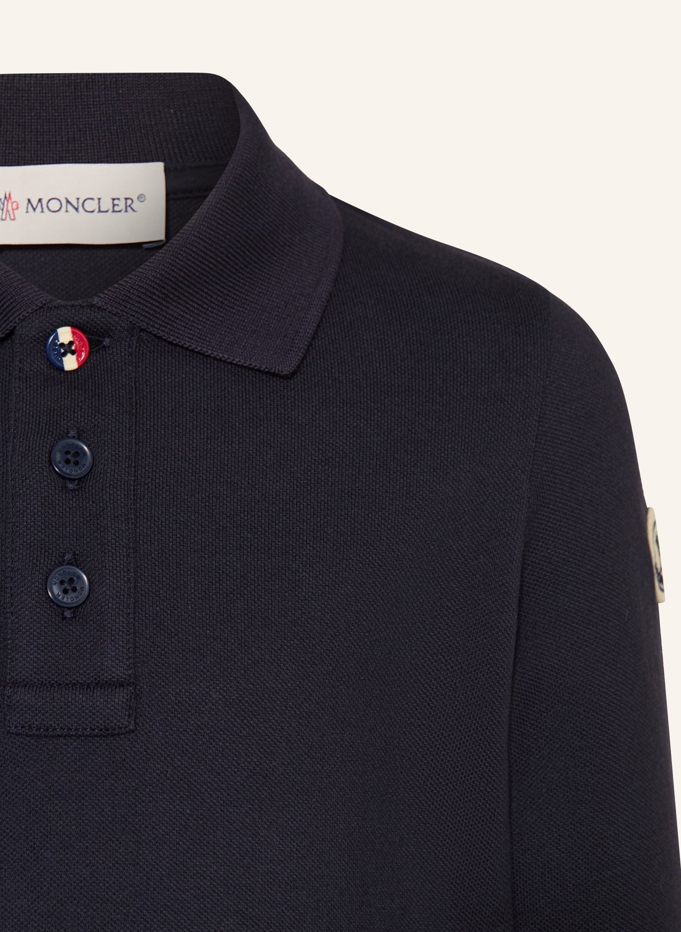 MONCLER enfant Koszulka polo Piqué: GRANATOWY