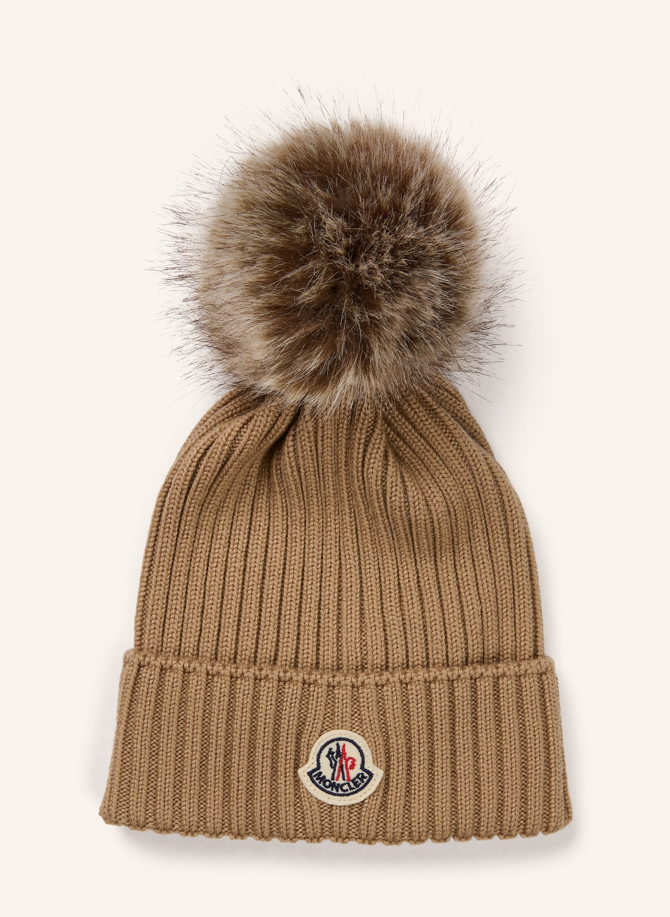 MONCLER enfant Muts met kunstbont: CAMEL