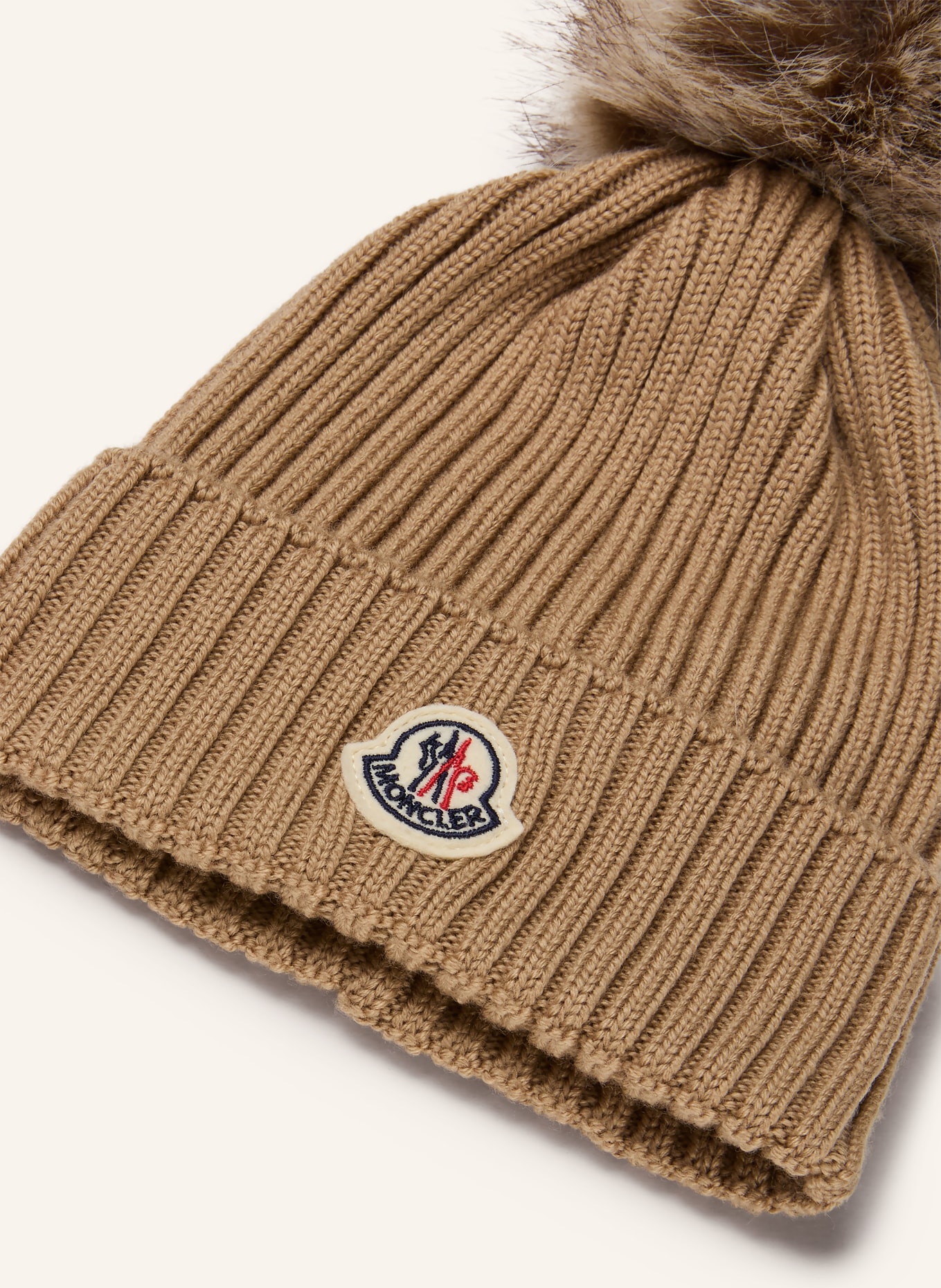 MONCLER enfant Muts met kunstbont: CAMEL