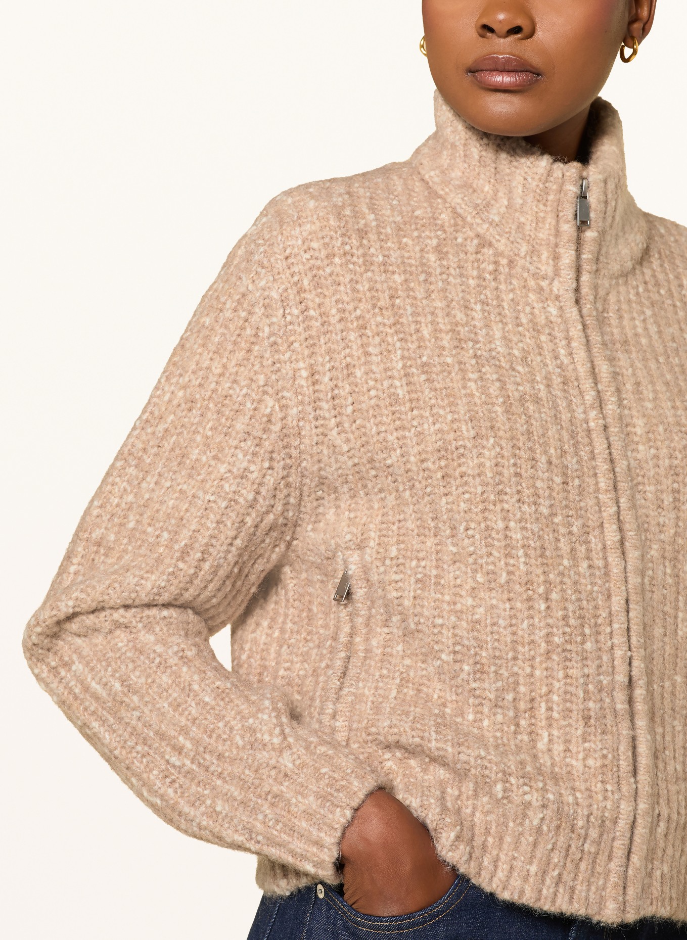 MRS & HUGS Vest: BEIGE / CRÈME