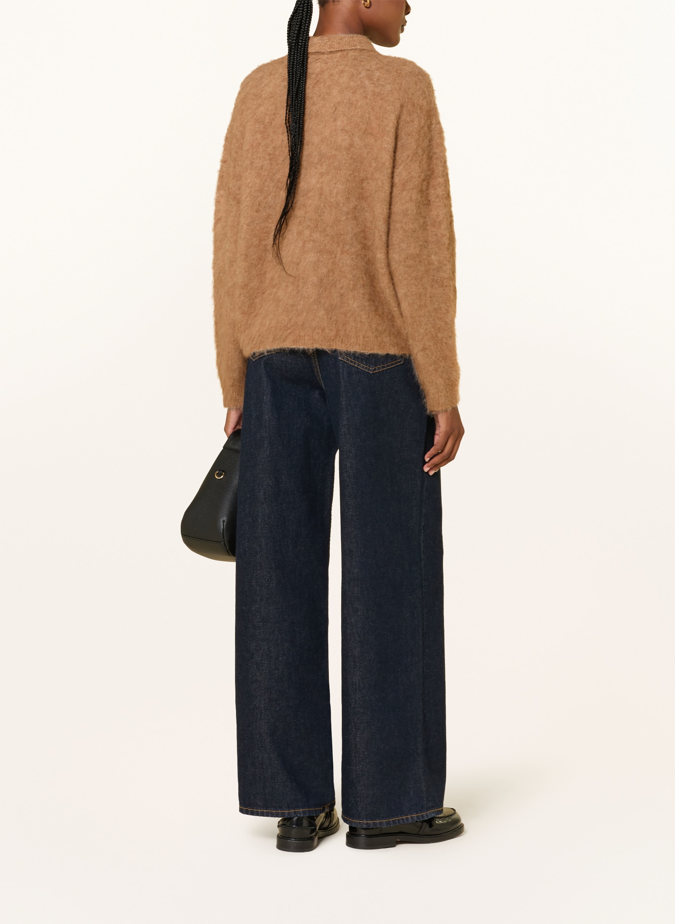 MRS & HUGS Gilet en alpaga: BEIGE