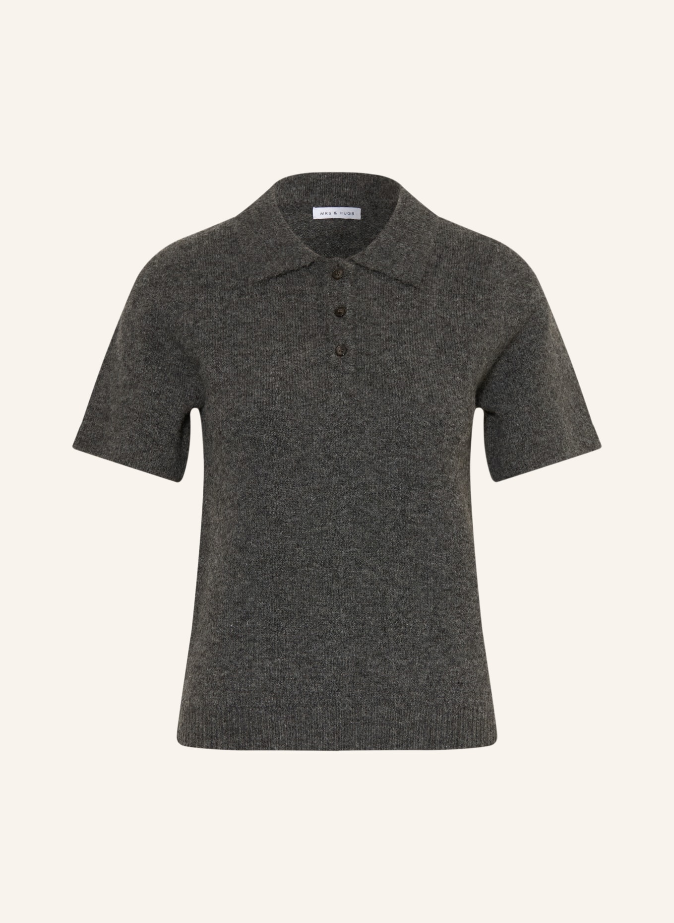 MRS & HUGS Polo en maille: GRIS