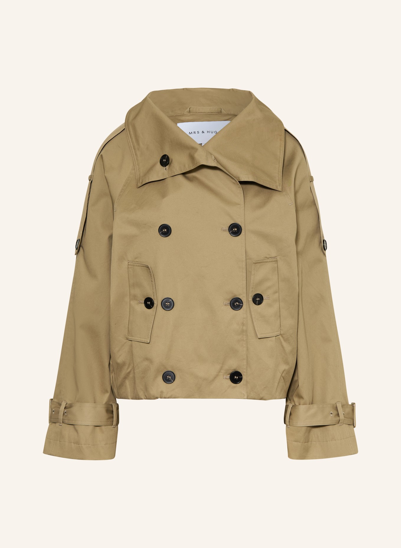MRS & HUGS Trench-coat court: KAKI