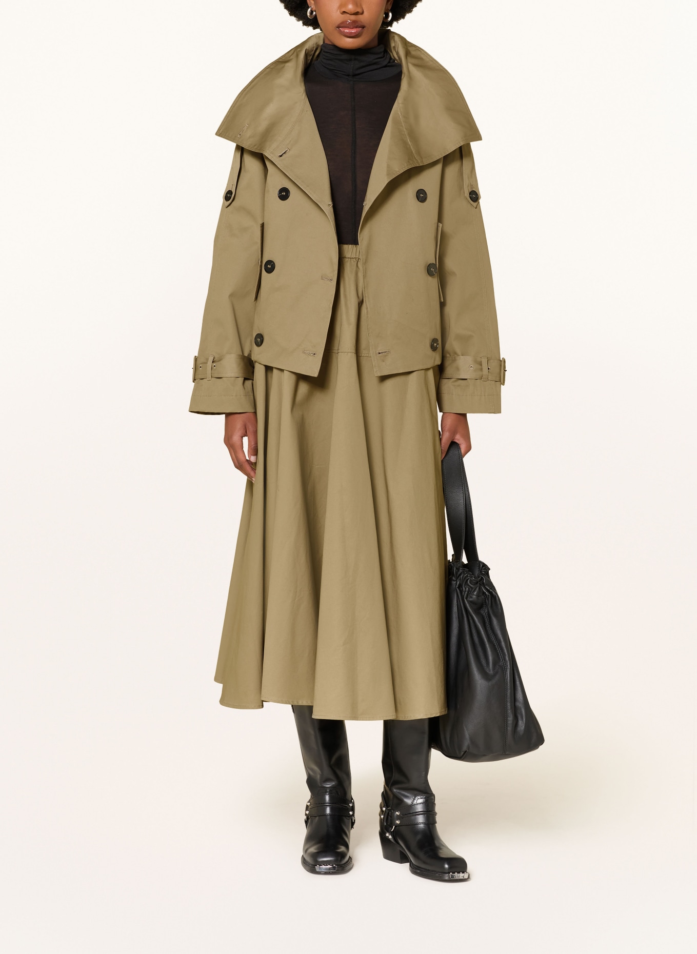MRS & HUGS Trench-coat court: KAKI