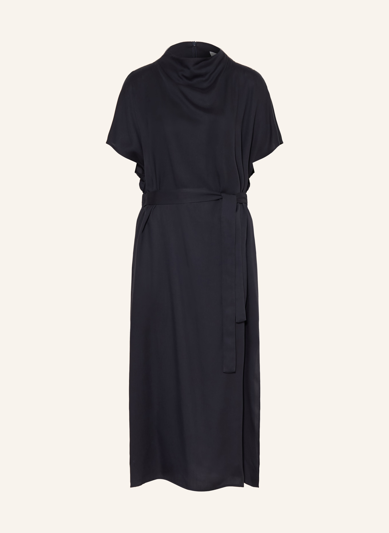 PESERICO Kleid mit Schmucksteinen: DUNKELBLAU