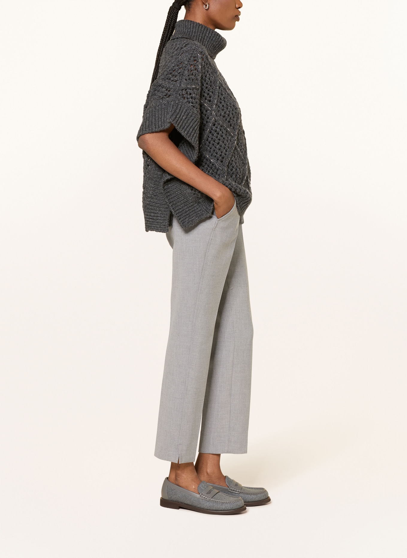 PESERICO 7/8-length trousers: GRAY