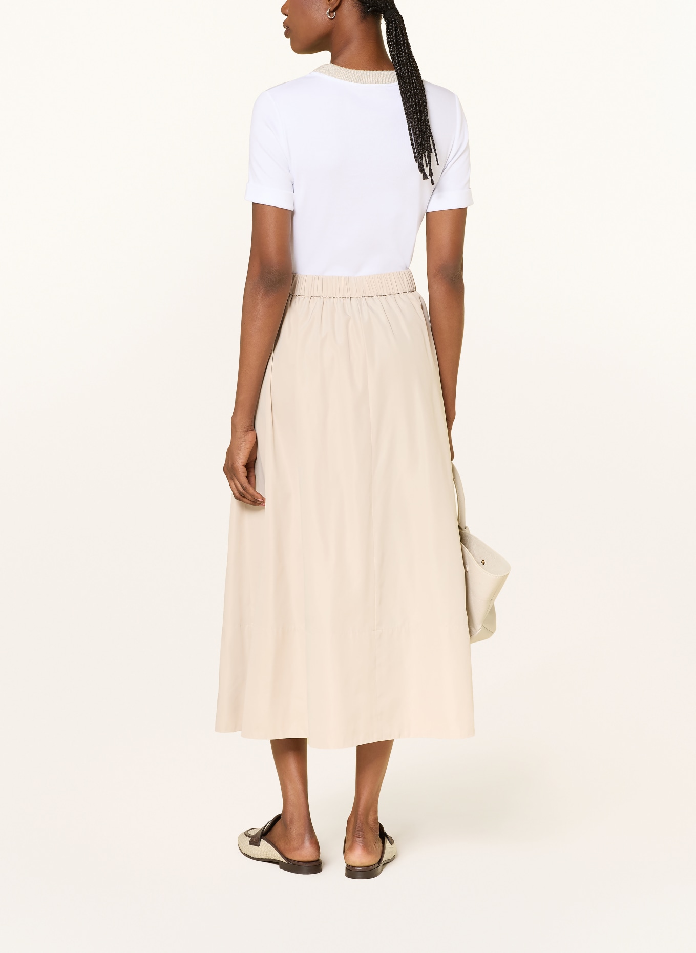 PESERICO T-shirt: WHITE / BEIGE