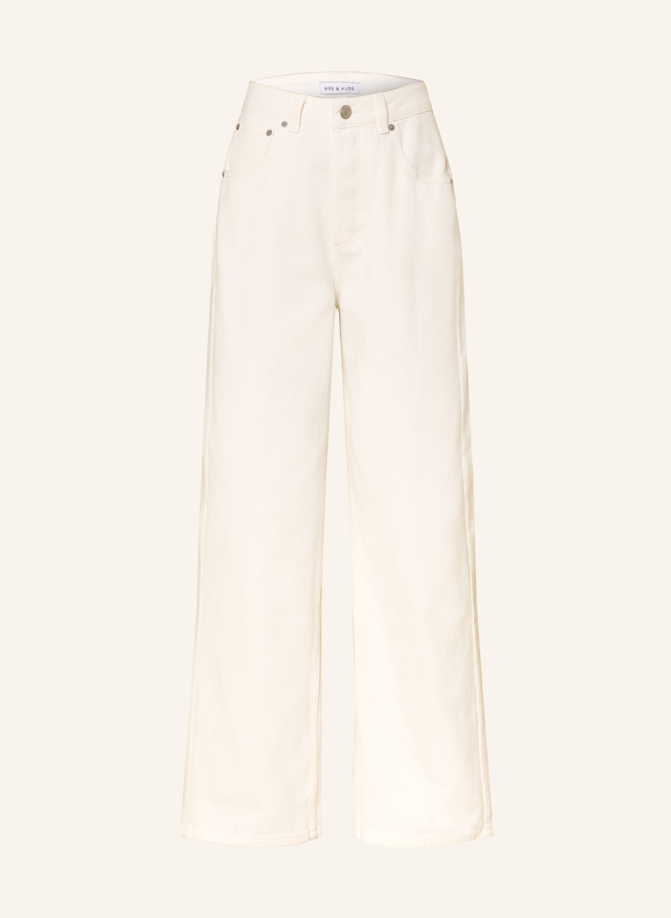 MRS & HUGS Straight-leg jeans: WHITE