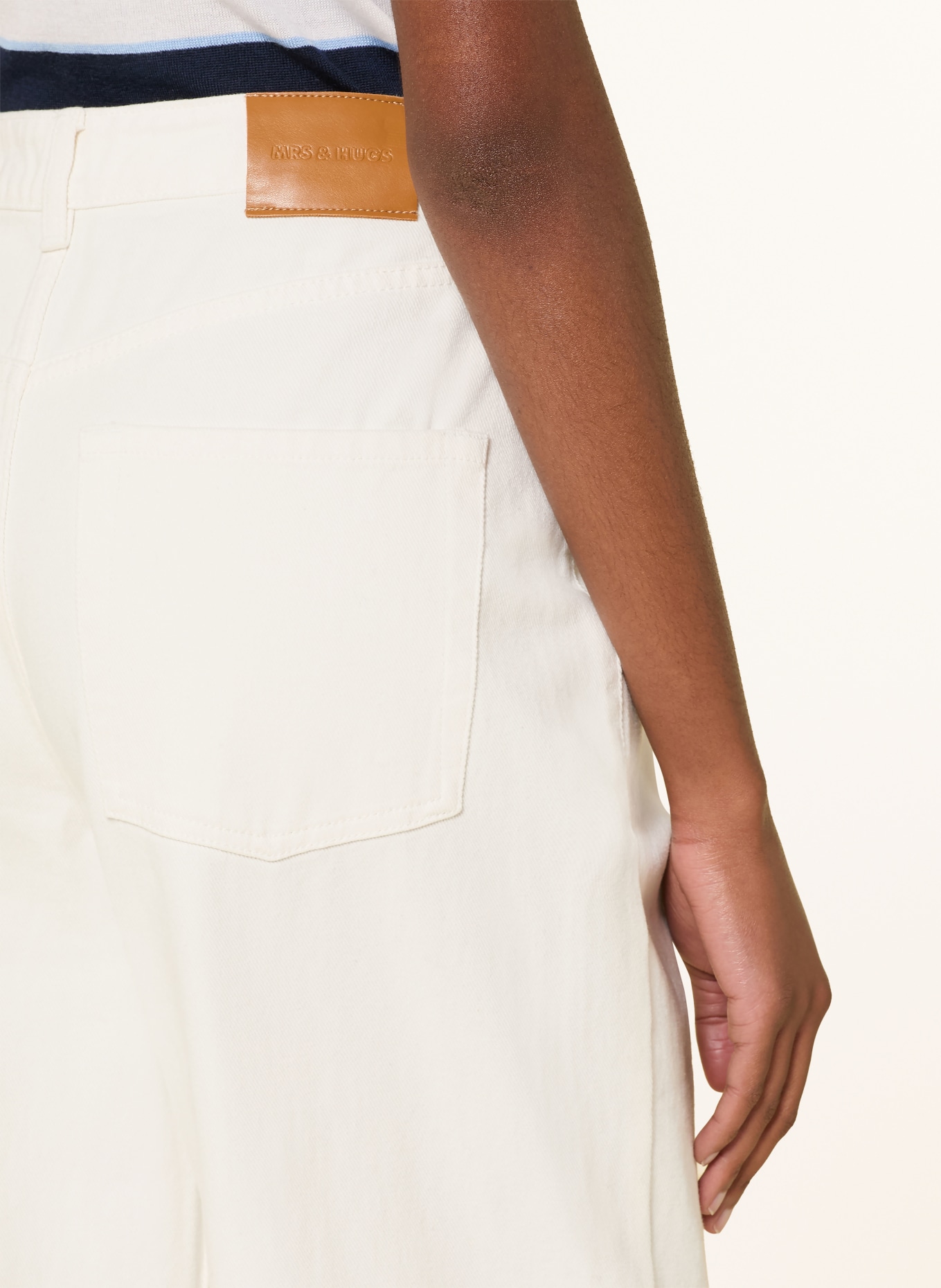 MRS & HUGS Straight-leg jeans: WHITE